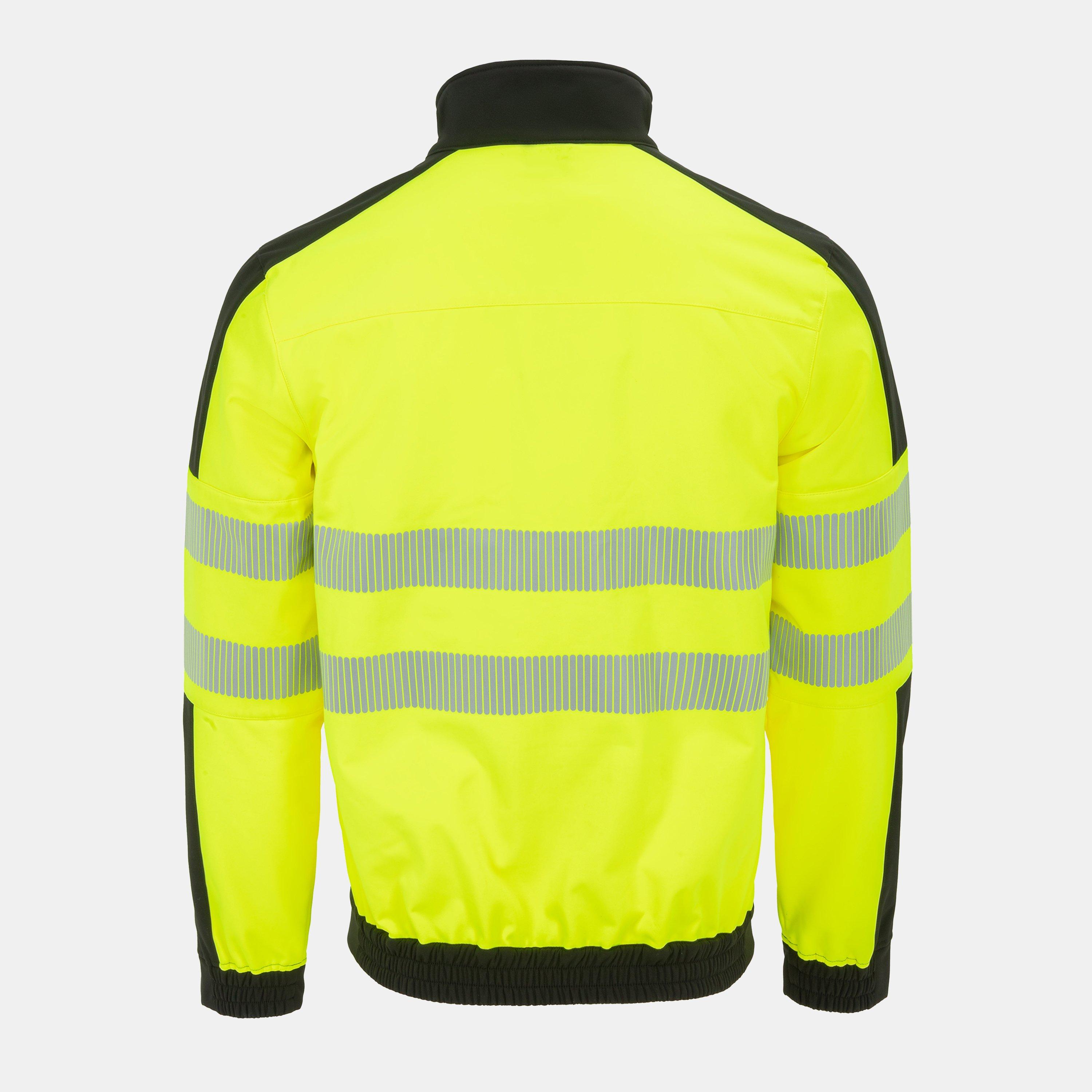 Gelb/Schwarz - Dunlop - Softshell Waterproof Wind-Resistant Reflective Hi-Vis Jacket - 2
