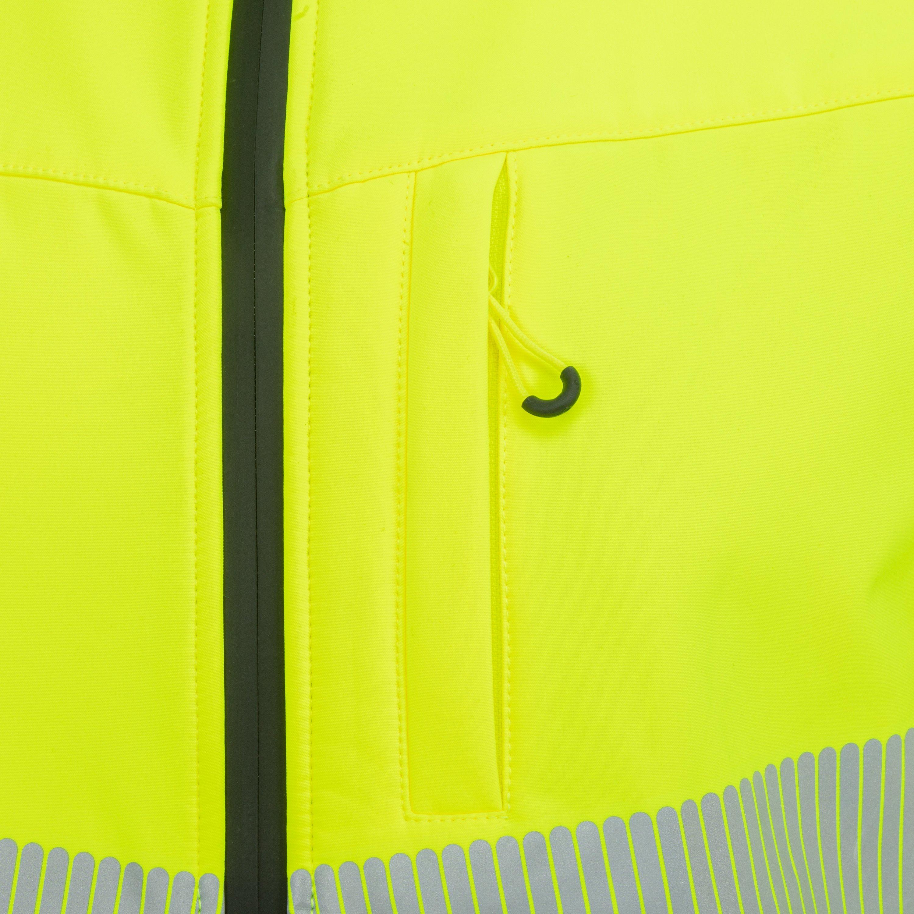 Gelb/Schwarz - Dunlop - Softshell Waterproof Wind-Resistant Reflective Hi-Vis Jacket - 5