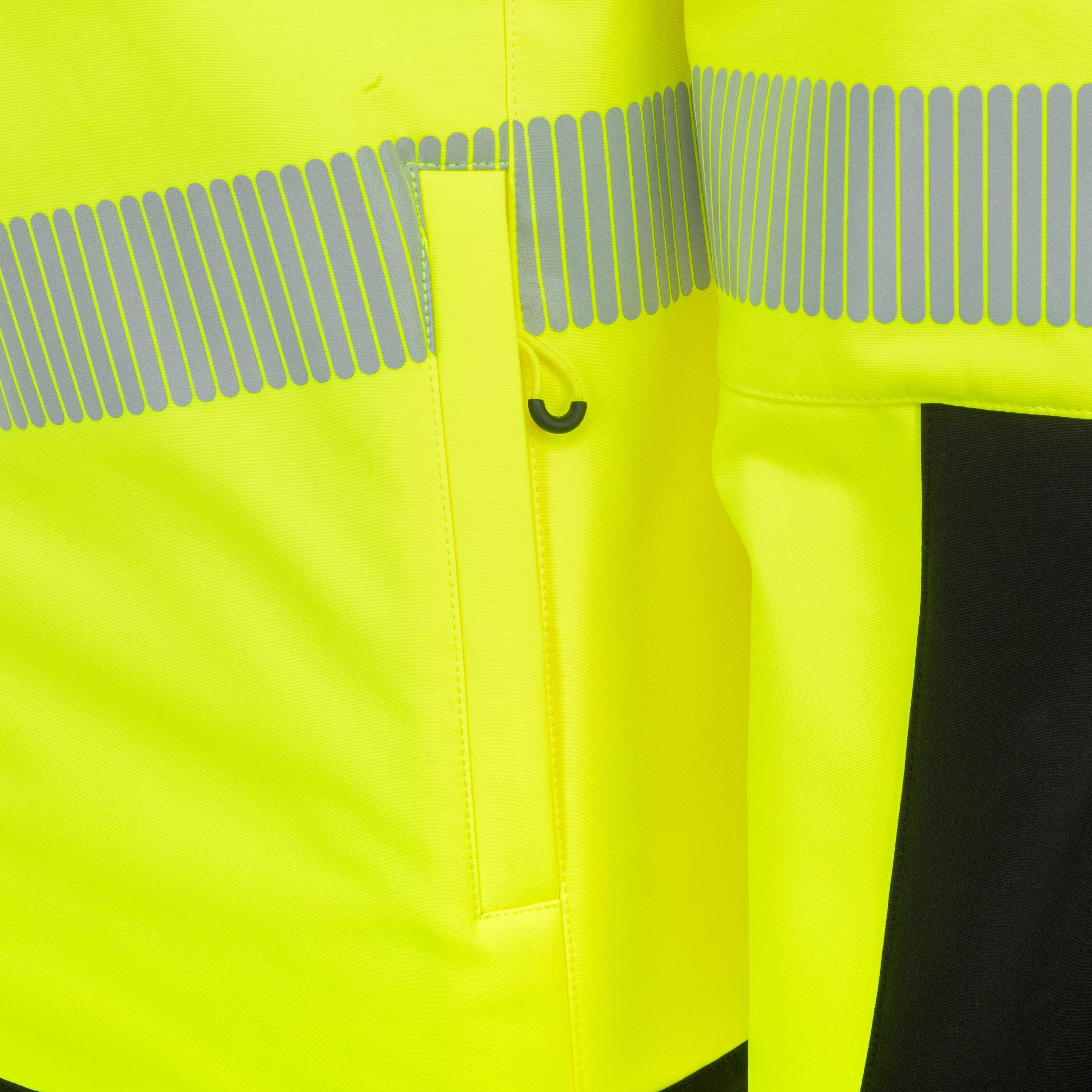 Gelb/Schwarz - Dunlop - Softshell Waterproof Wind-Resistant Reflective Hi-Vis Jacket - 7