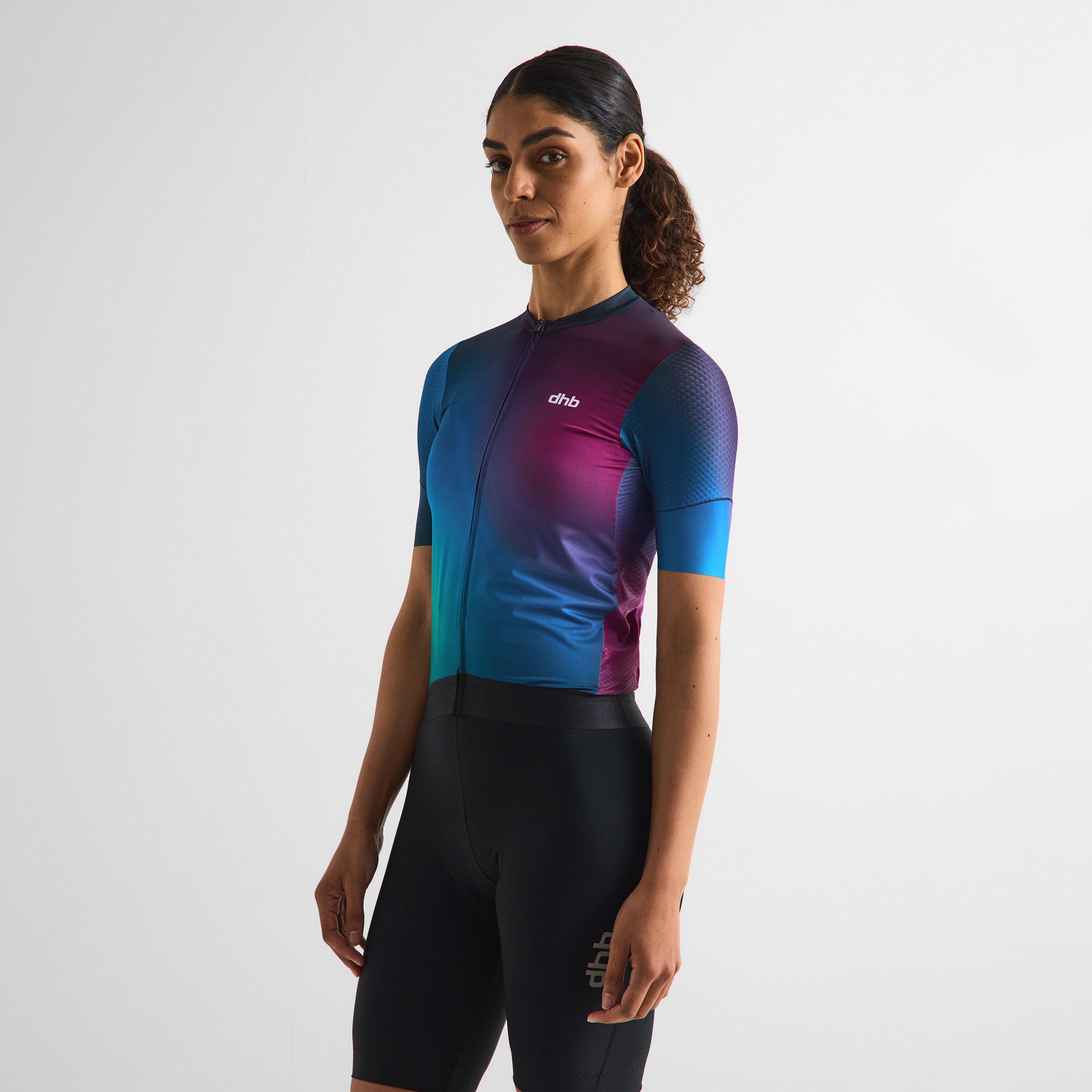 Purple Multi - Dhb - Dhb Aeron Short Sleeve Jersey 3.0 Unisex - 10