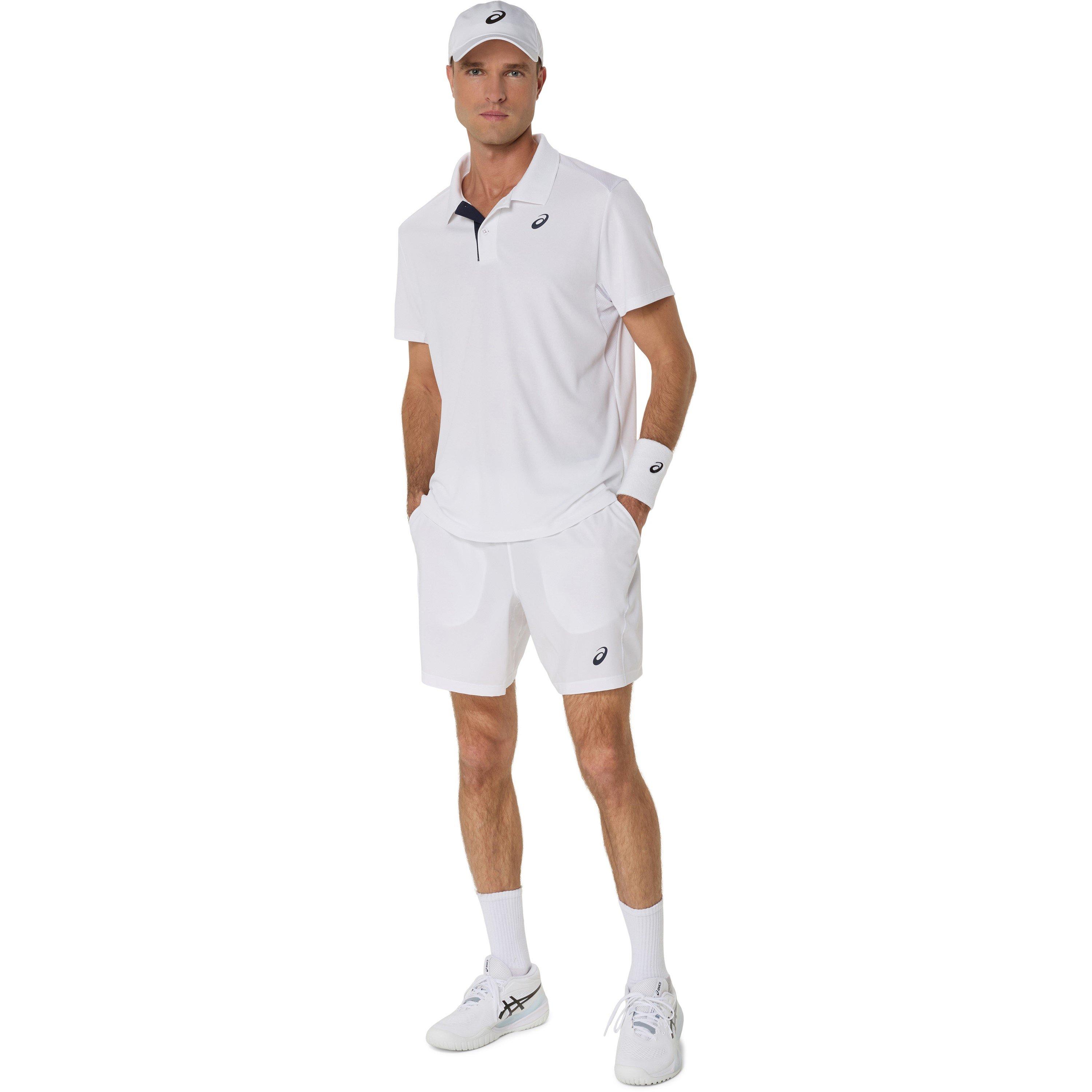 Brilliant White - Asics - Court 7-Inch Shorts Mens - 3