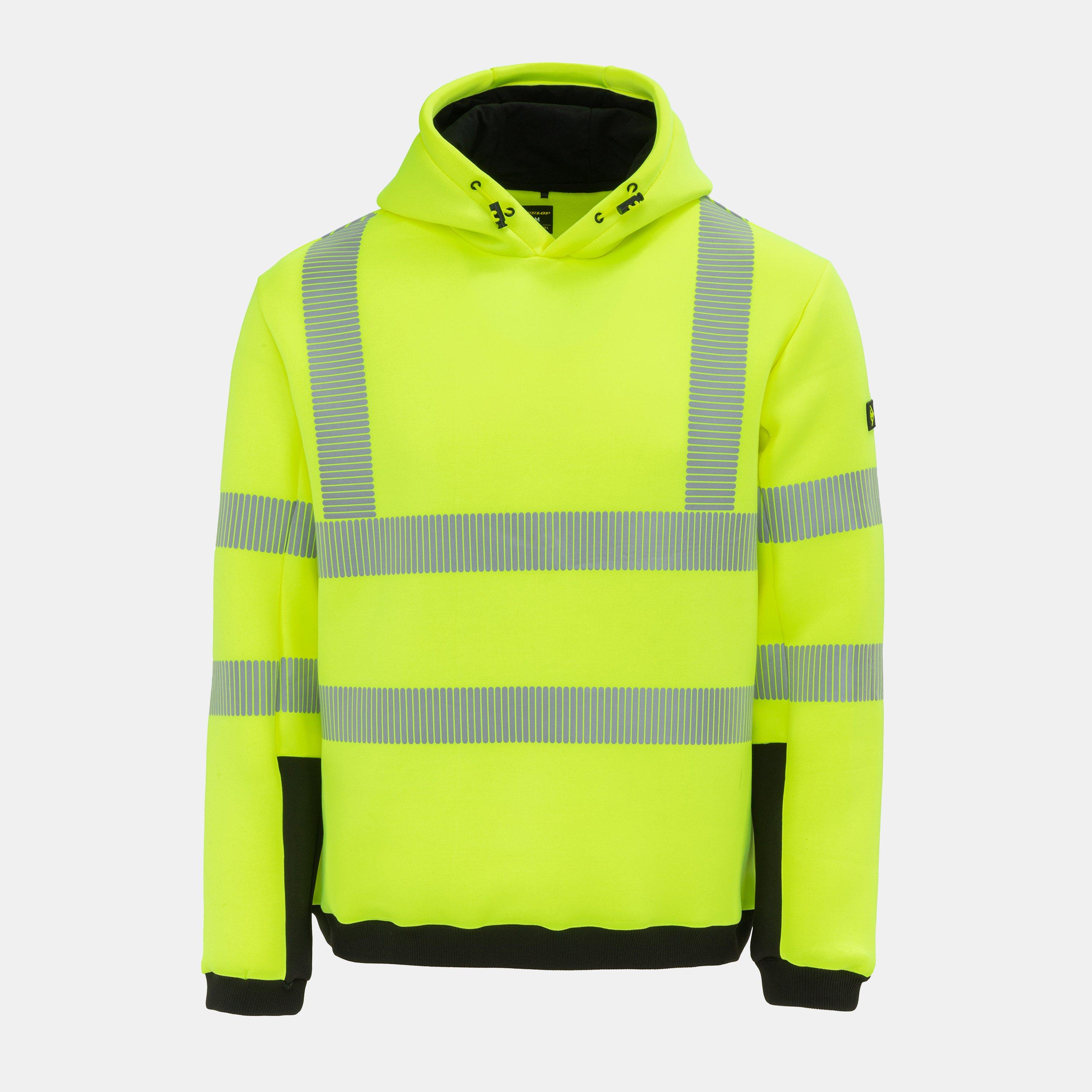 Yellow - Dunlop - Men's Reflective Long Sleeve Hi-Vis Jacket - 1