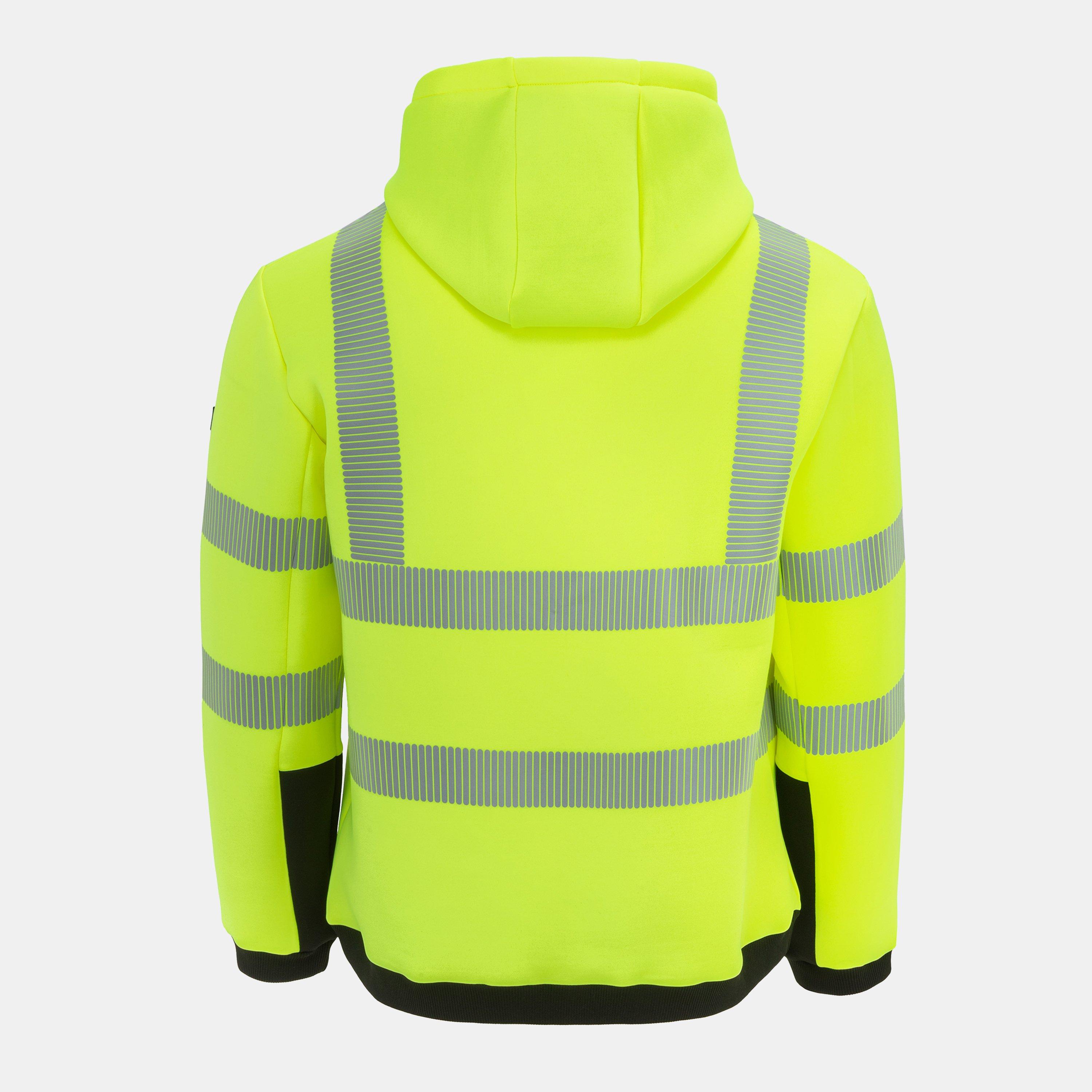 Yellow - Dunlop - Reflective Long Sleeve Hi-Vis Jacket - 2