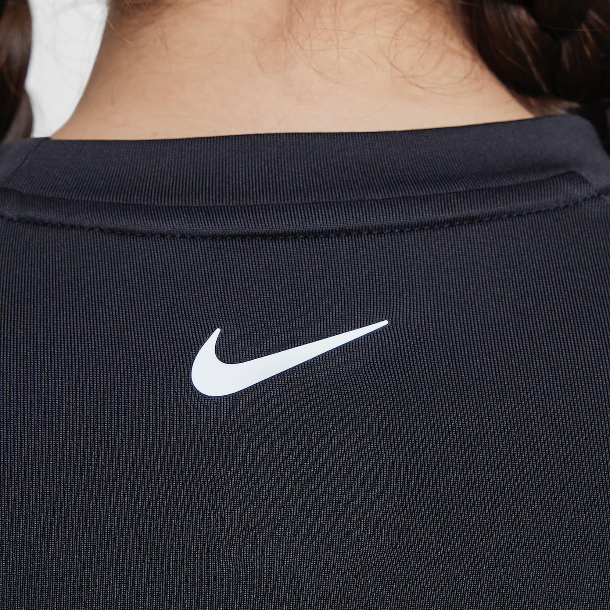 Black - Nike - Swim Junior Girls Dri-FIT Long-Sleeve Hydroguard - 6