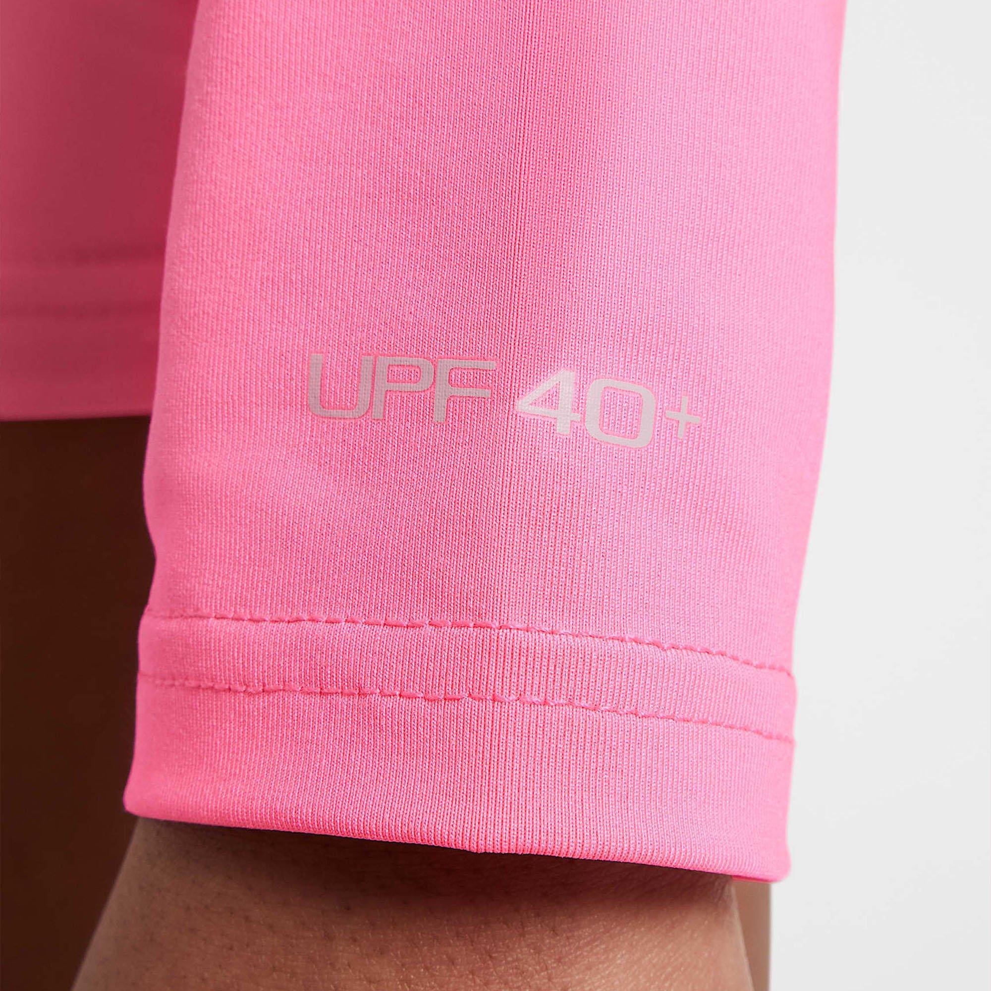 Hyper Pink - Nike - Swim Junior Girls Dri-FIT Long-Sleeve Hydroguard - 4