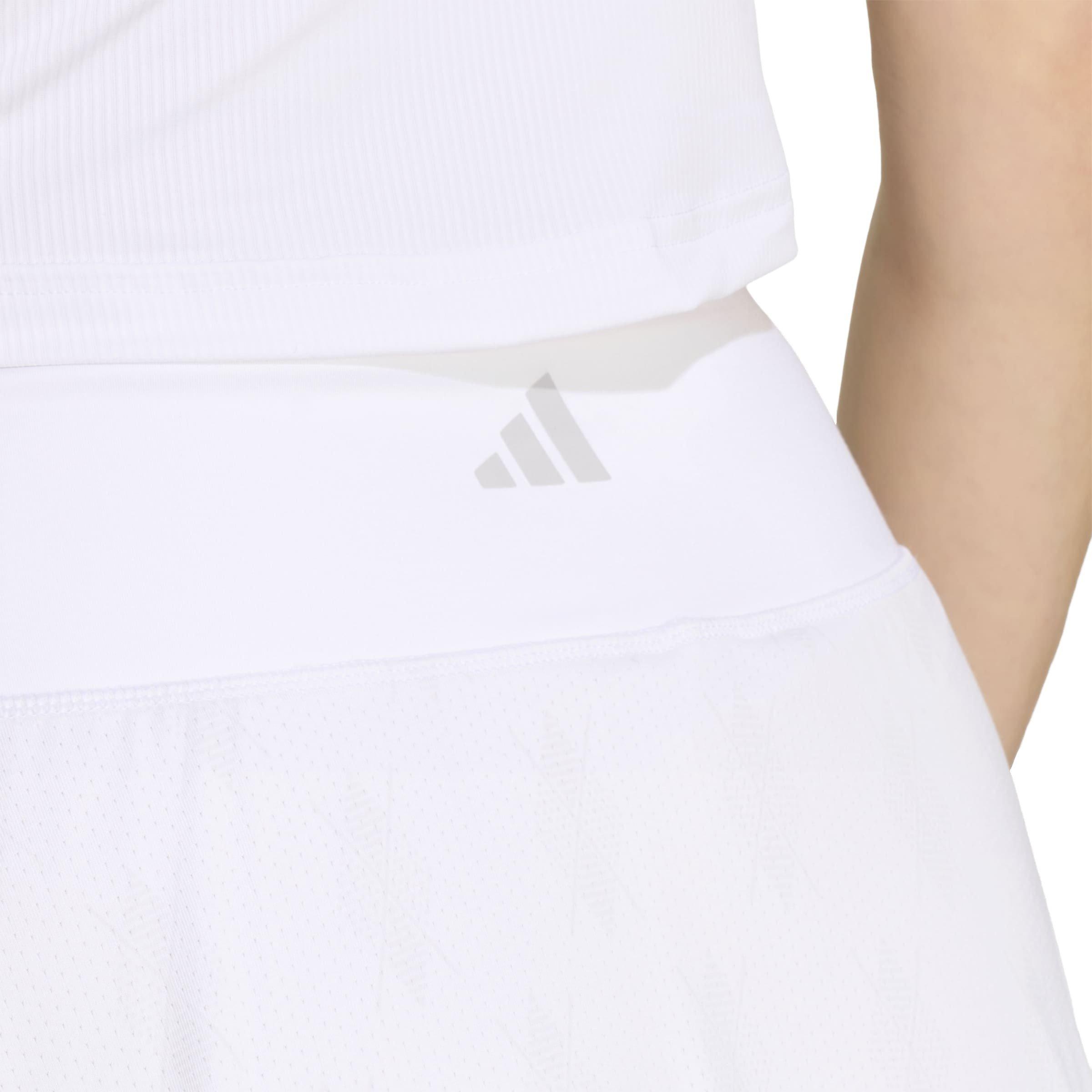 White/grey - adidas - Women's Performance Tennis Skirt - 5