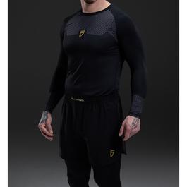 Gym King Fight Division Long Sleeve Rash Guard Top Mens