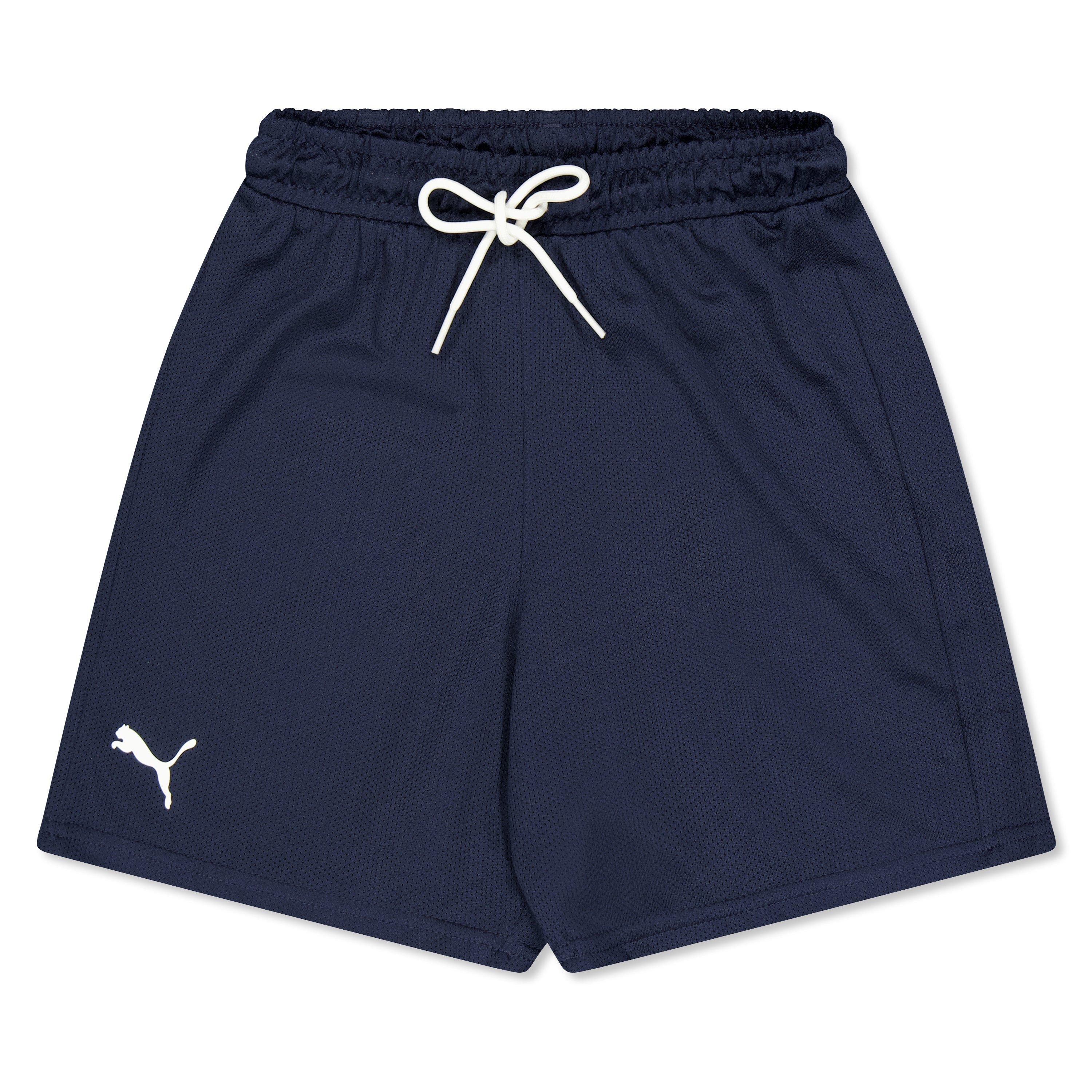 Puma  Kids Kids' Hoops Team Junior Practice Basketball Shorts - Navy Puma Navy - 9-10 (M)