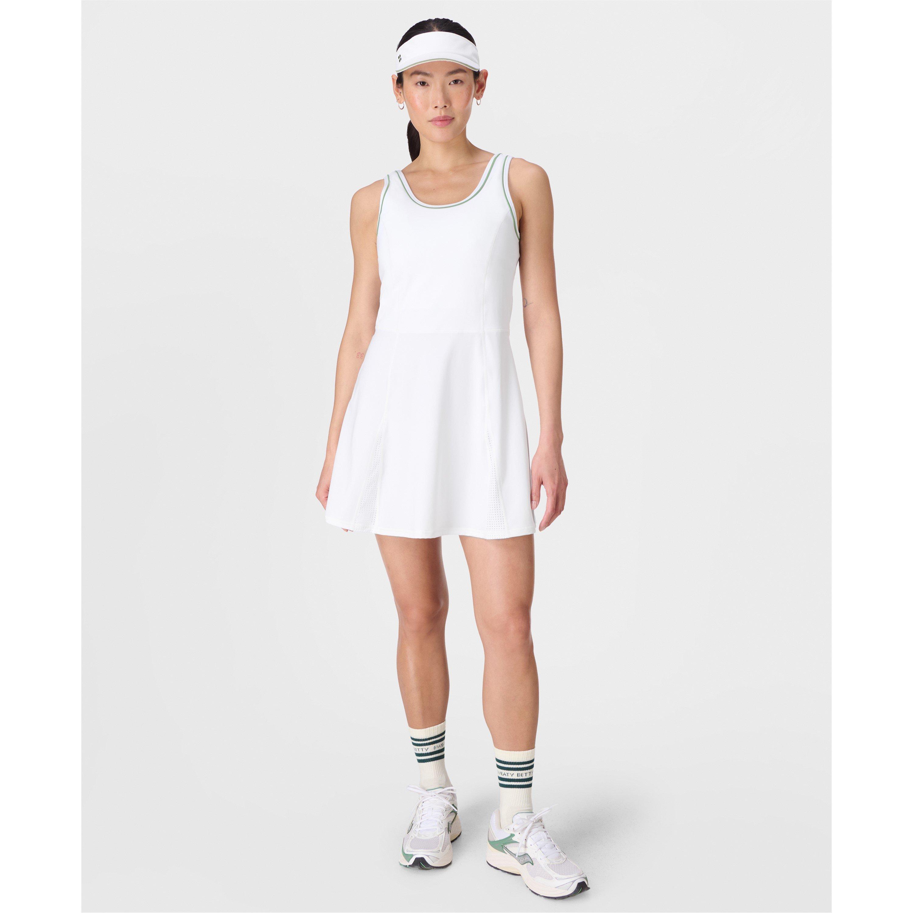 white - Sweaty Betty - Women's Power Tennis Dress - 6