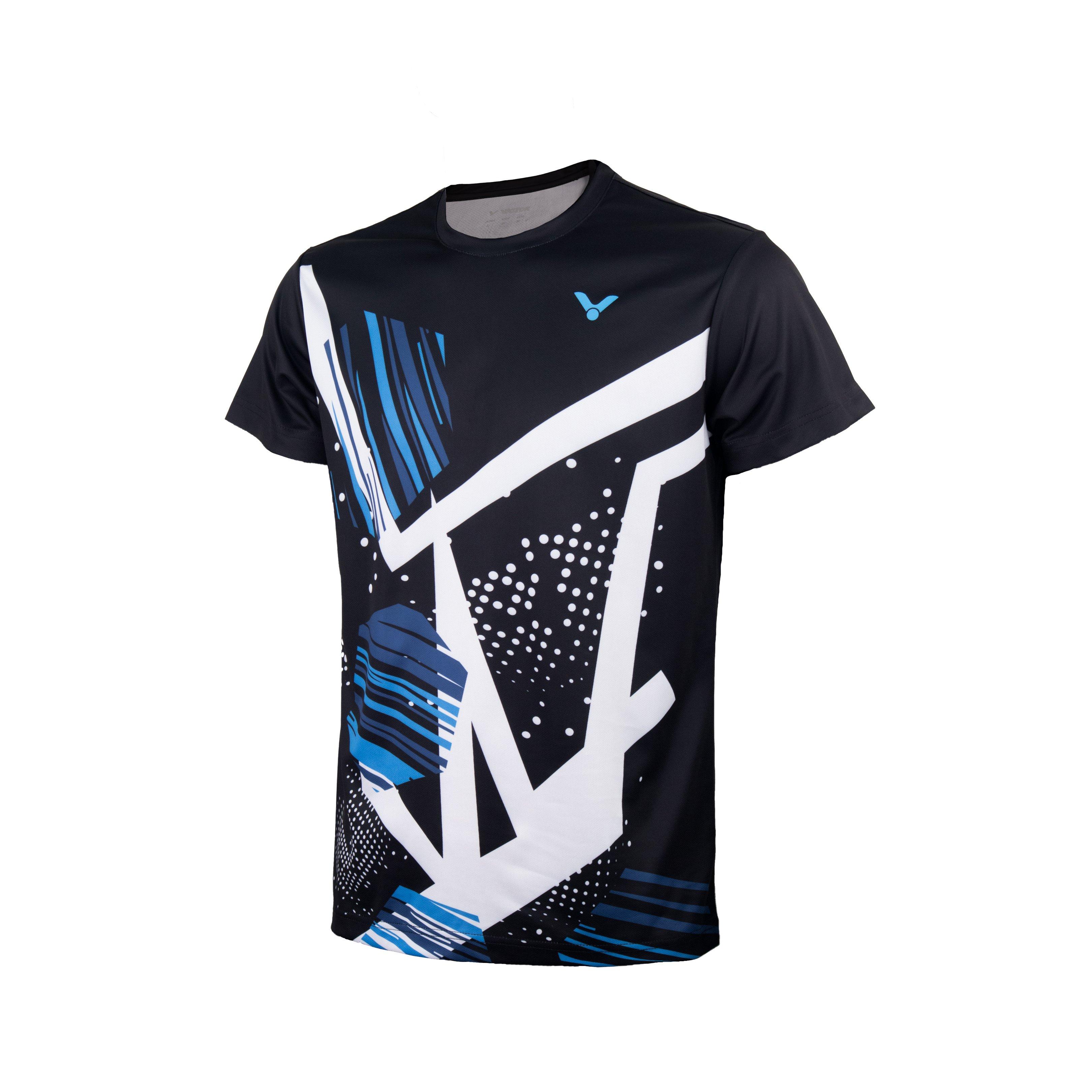 Black - Victor - Mens Graphic Short Sleeve T-Shirt - 1