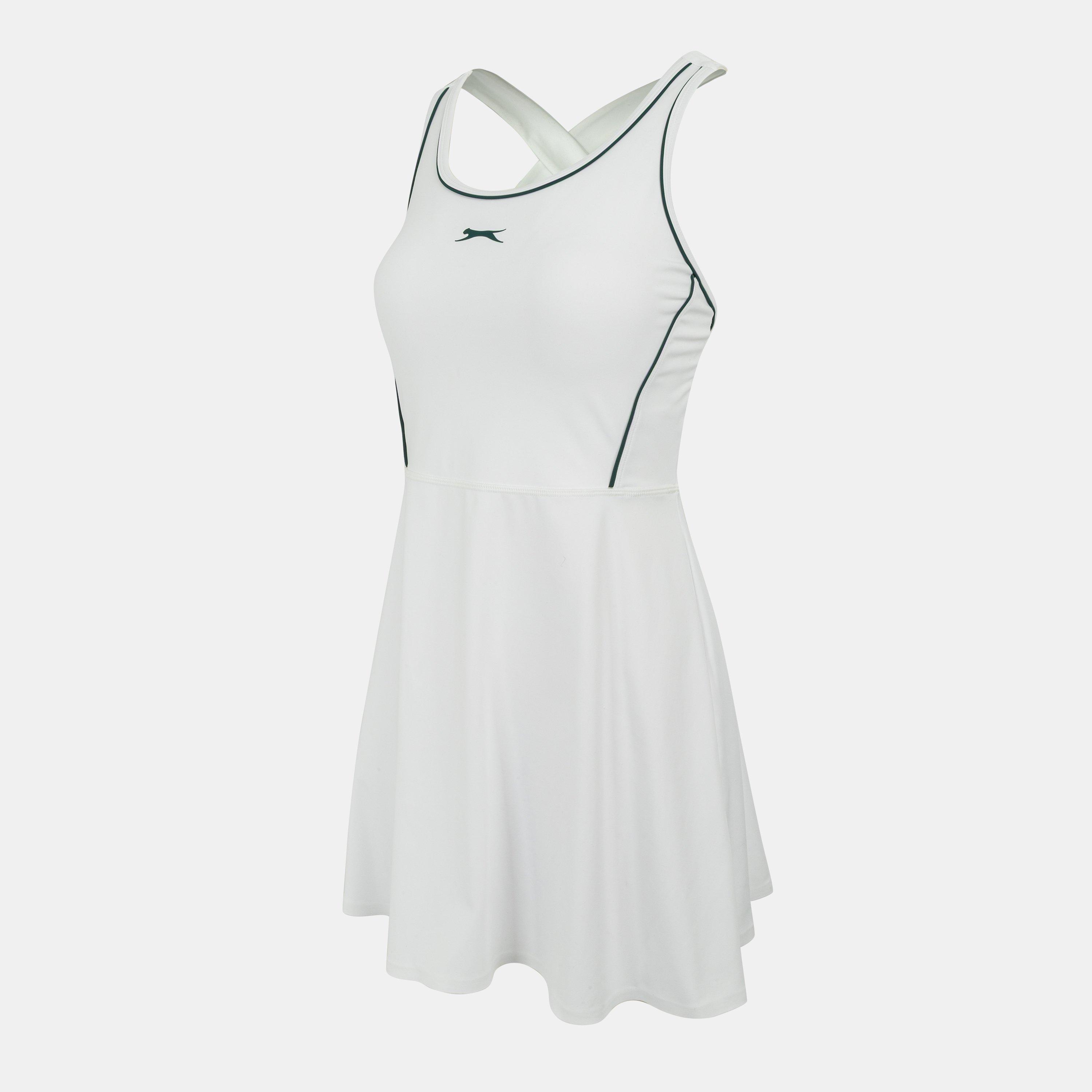 White/Forest Gr - Slazenger - Flared T Dress - 3