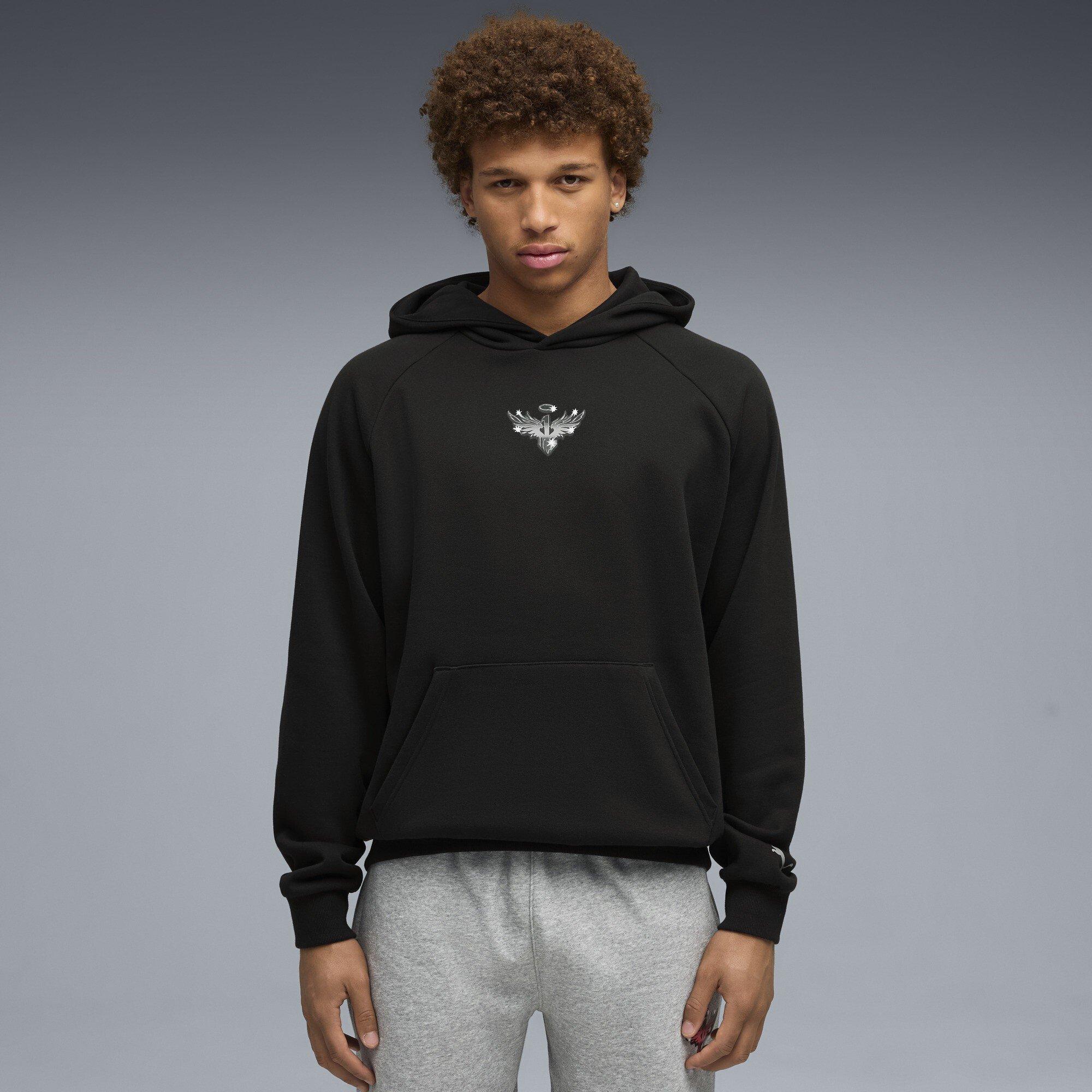 Black/Silver - Puma - Men's Melo Alwayz On 1 Performance Hoodie - 3
