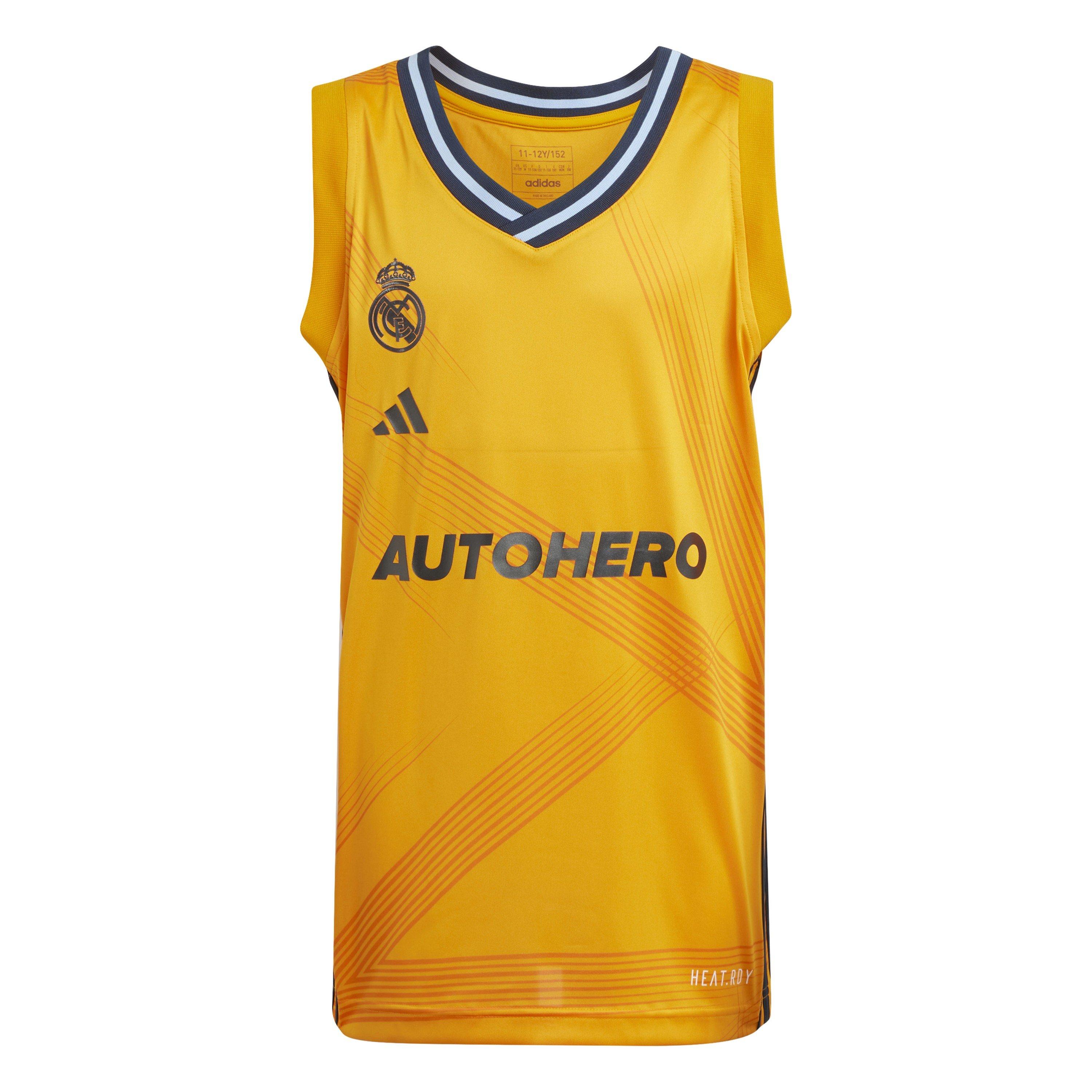 Adidas Boys Kids' Performance Basketball Jersey - Crew Orange - 9-10 Years
