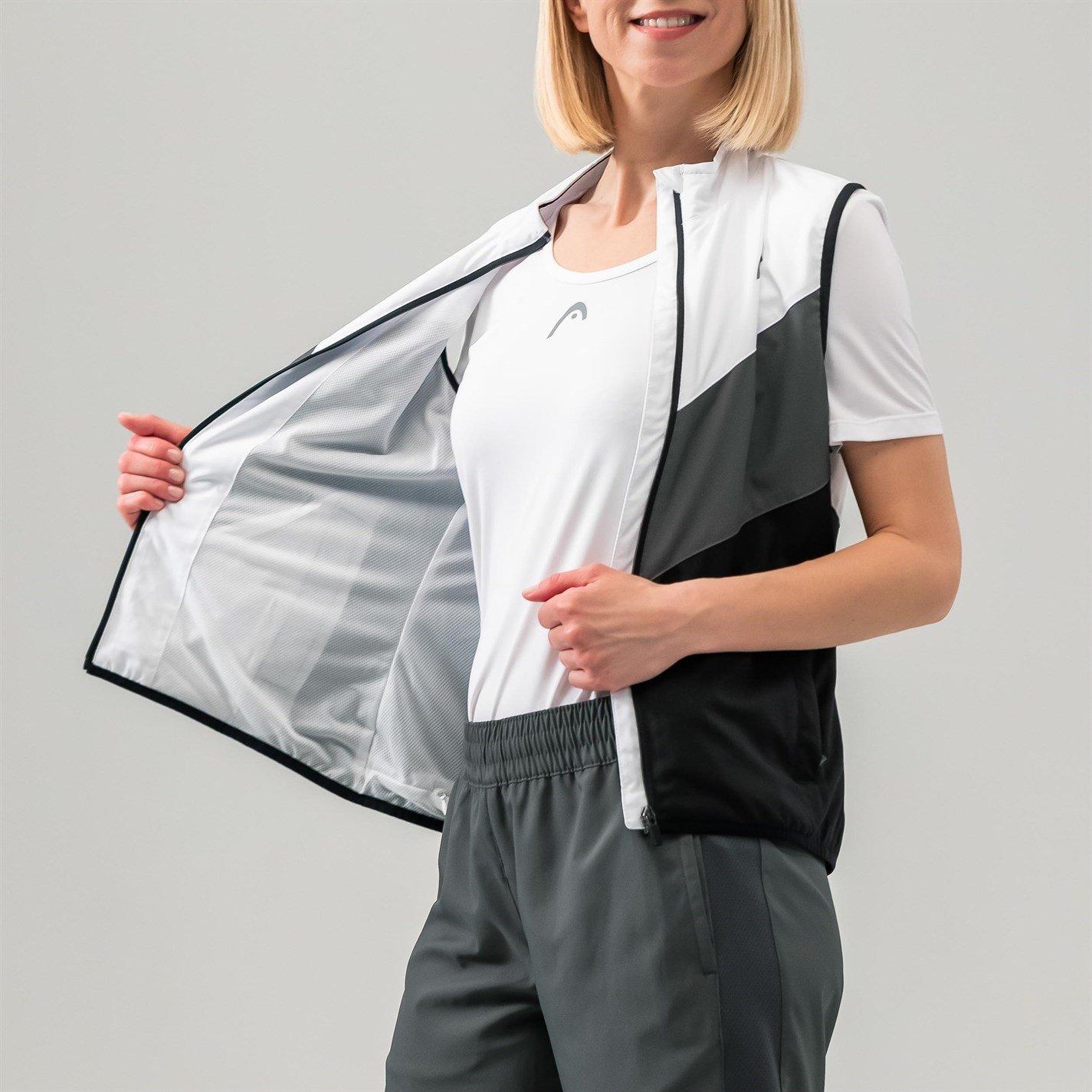 Black/Grey - HEAD - Club Vest Womens - 4