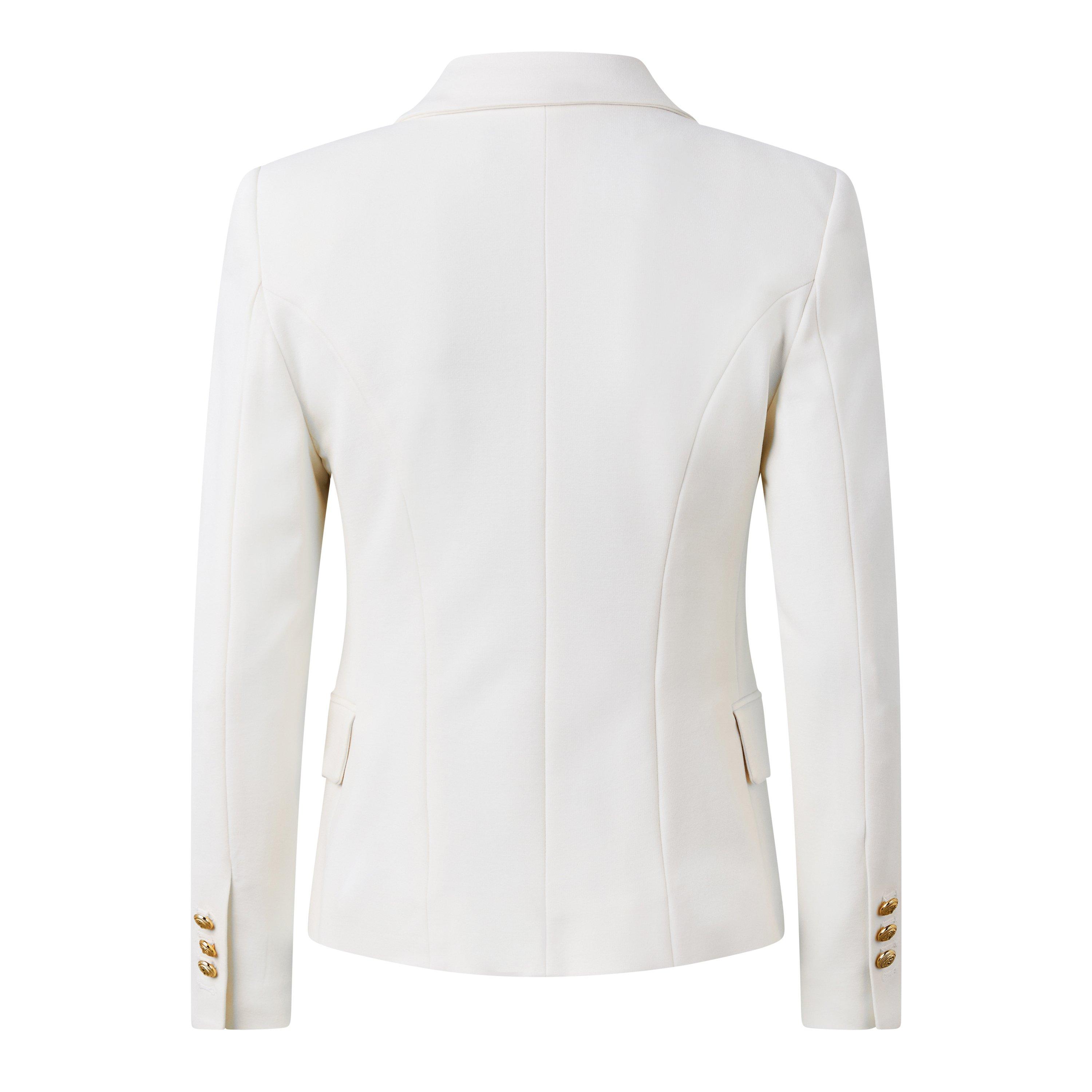 ivory/gold - Balmain - Kids' Structured Tailored Fit Blazer - 2
