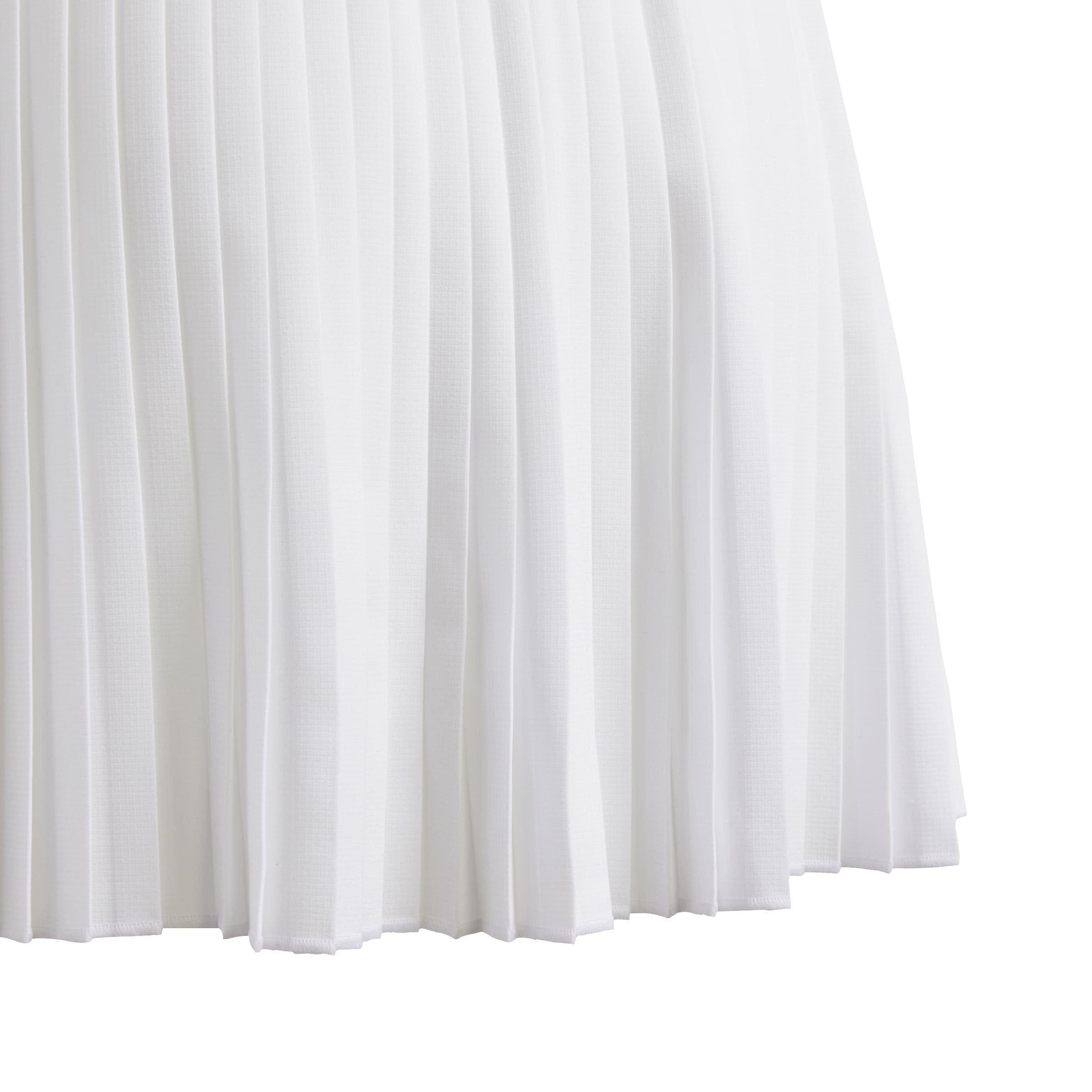 White - adidas - Kids' Club Pleat Performance Skorts - 4