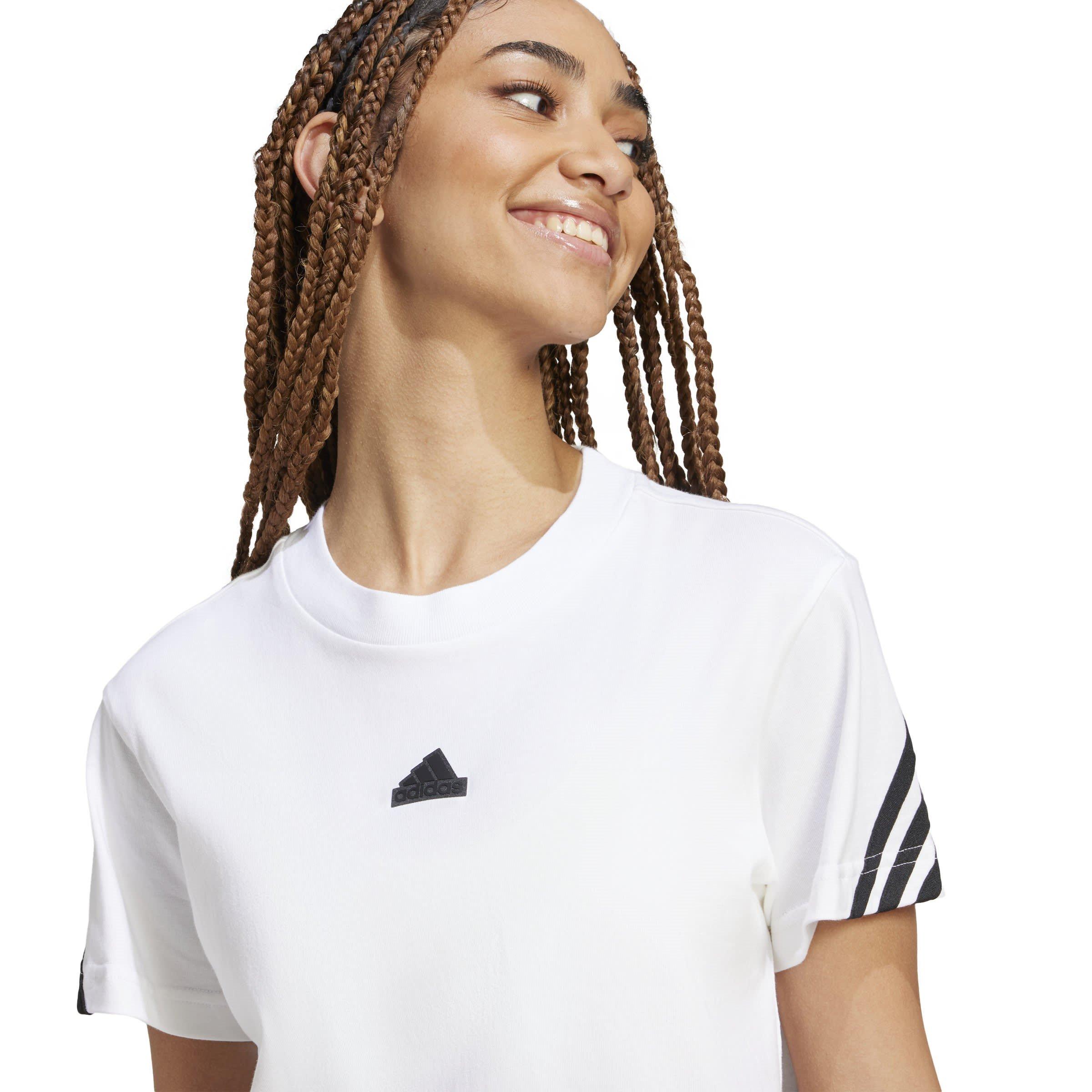 Hvid - adidas - Future Icons 3-Stripes T-Shirt Womens - 5