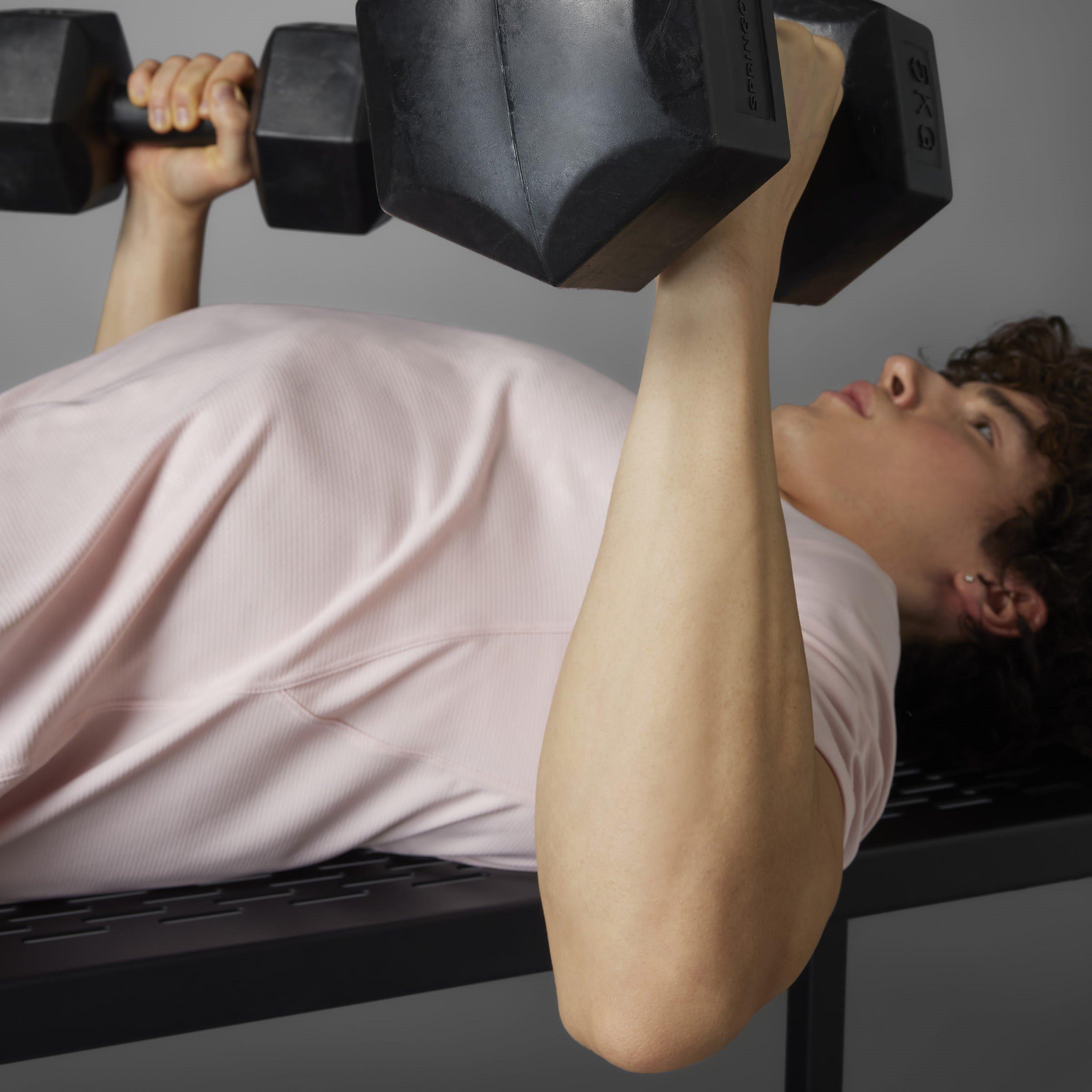 Rosa/Nero - adidas - Power Workout T-Shirt - 11