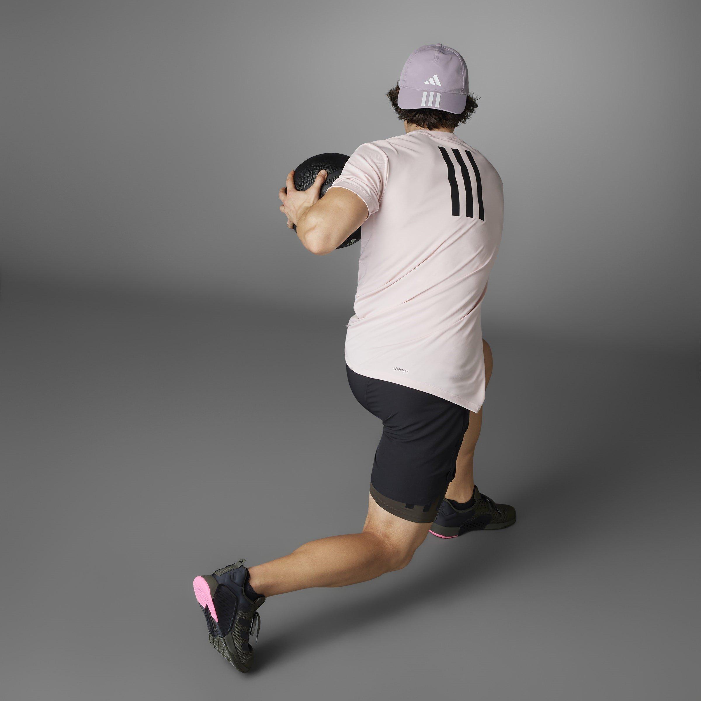 Rosa/Nero - adidas - Power Workout T-Shirt - 14