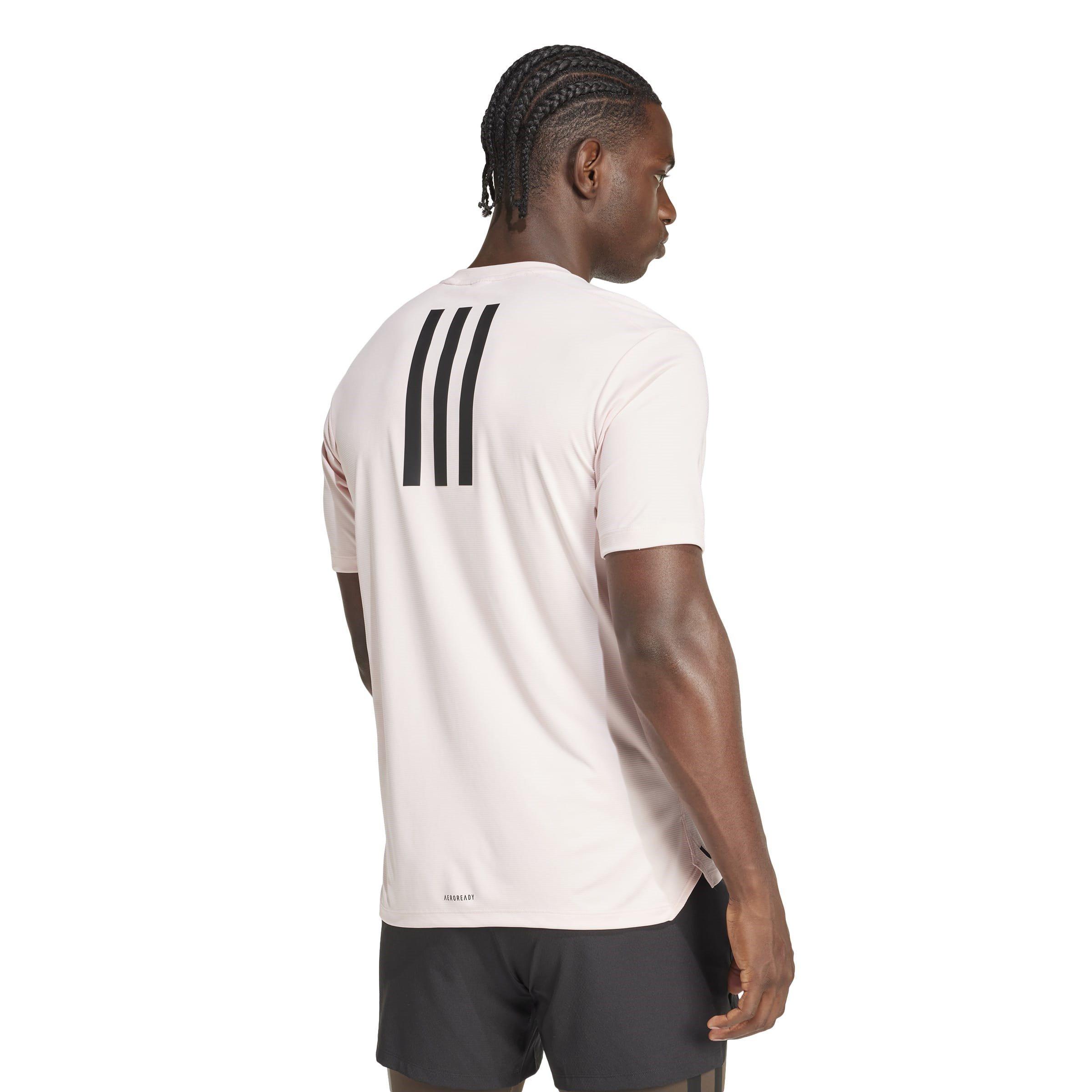 Rosa/Nero - adidas - Power Workout T-Shirt - 3