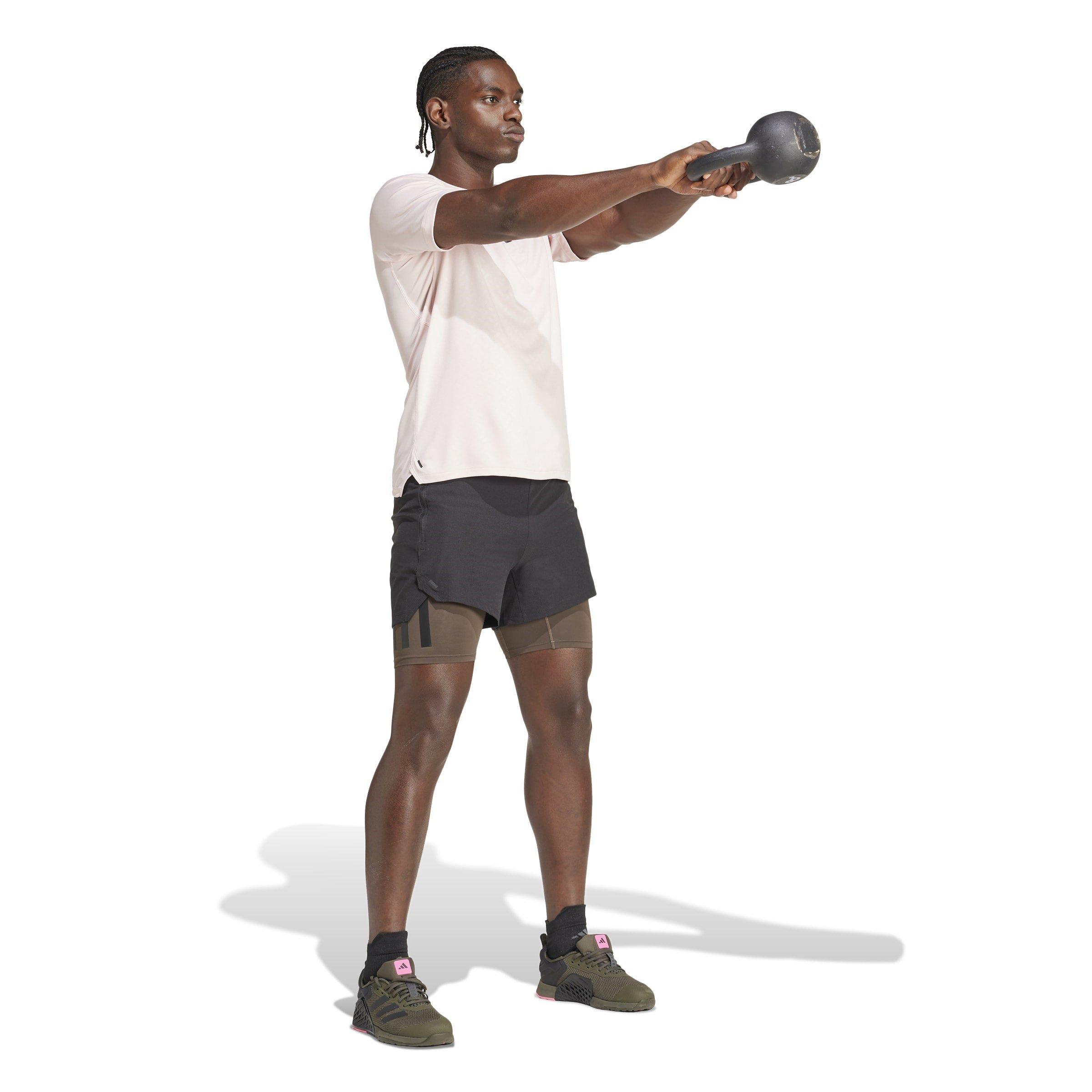 Rosa/Nero - adidas - Power Workout T-Shirt - 4