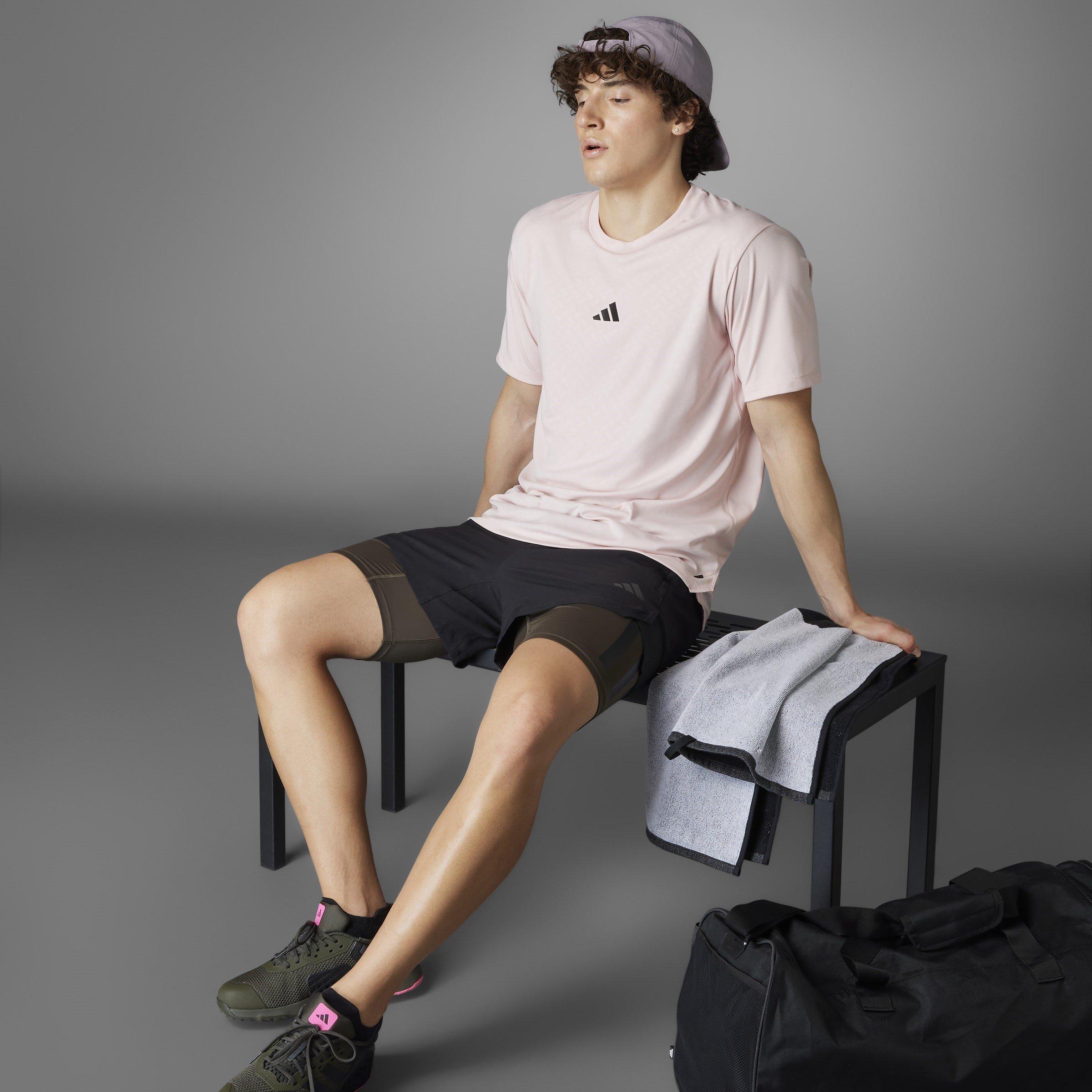 Rosa/Nero - adidas - Power Workout T-Shirt - 10