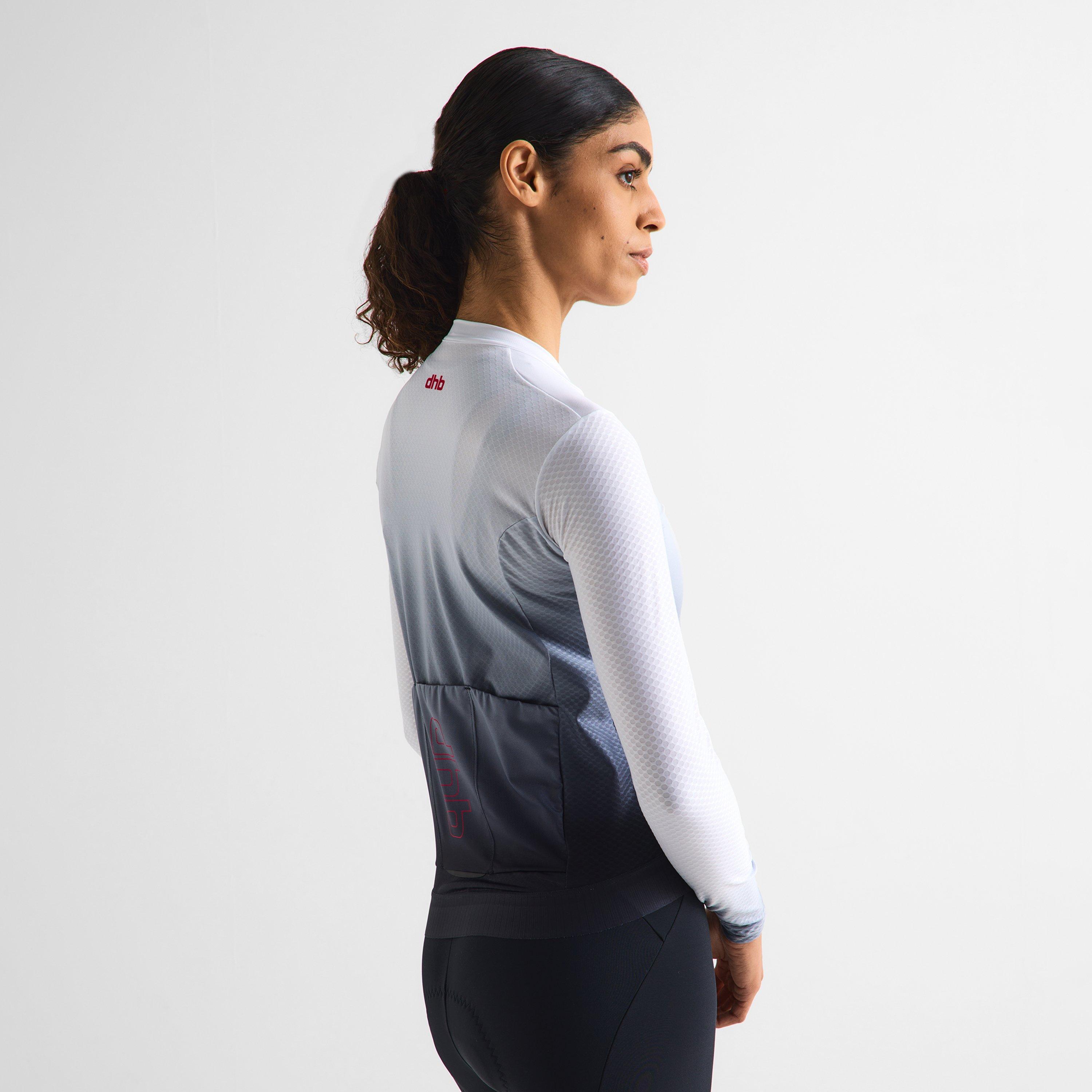 Bijeli izbljeđivanje - Dhb - Dhb Aeron Long Sleeve Jersey 3.0 Unisex - 11