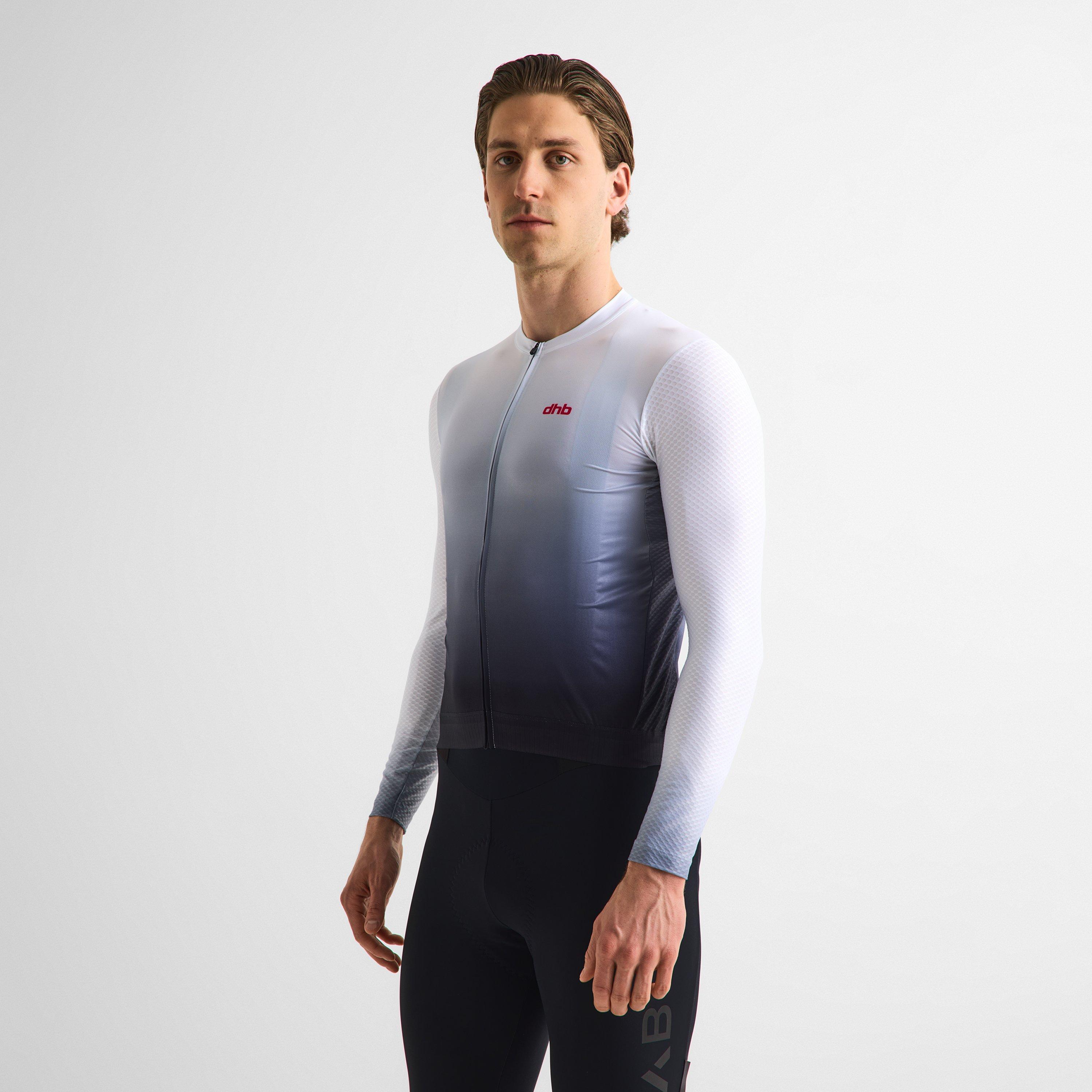 Bijeli izbljeđivanje - Dhb - Dhb Aeron Long Sleeve Jersey 3.0 Unisex - 8