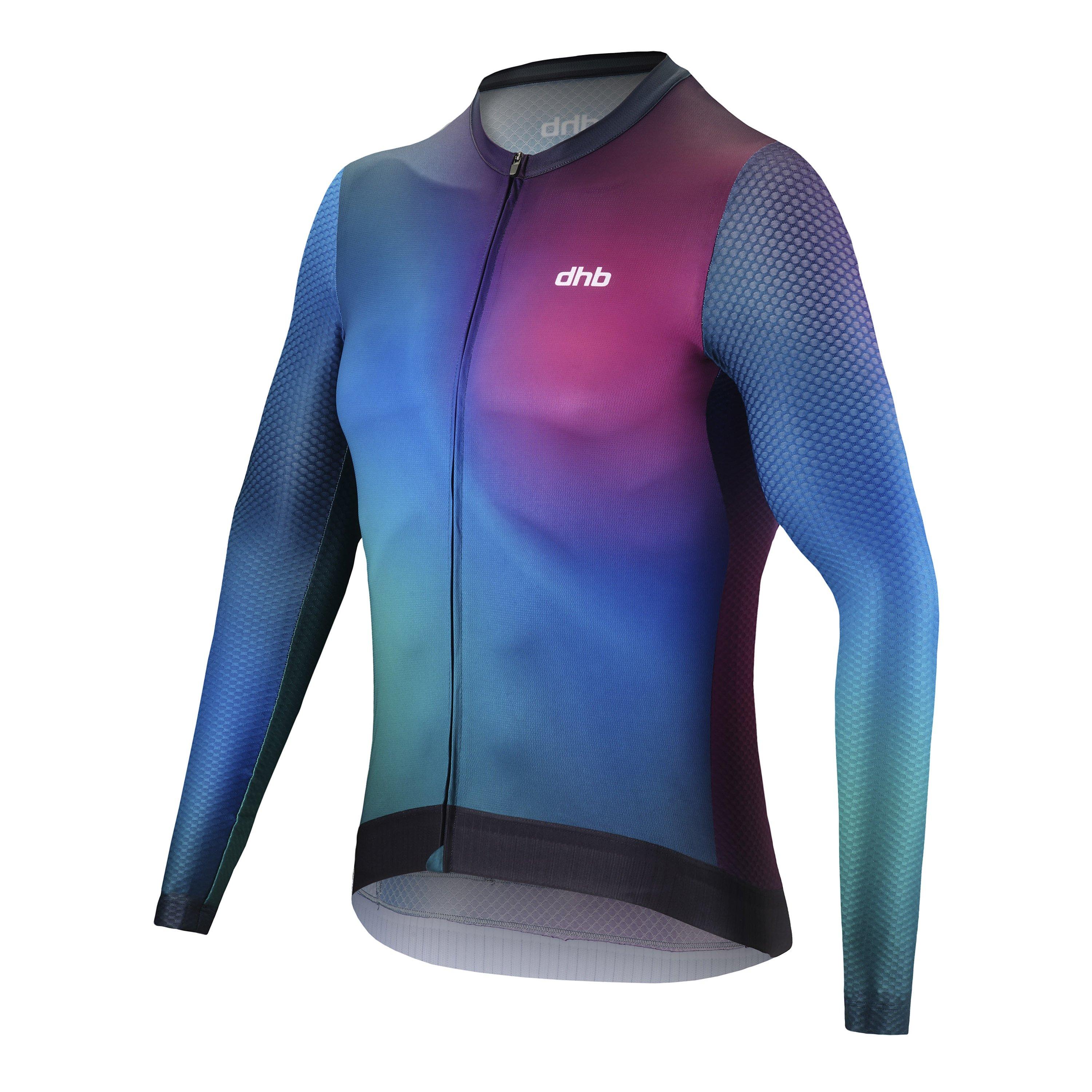 Lilla Multi - Dhb - Dhb Aeron Long Sleeve Jersey 3.0 - 3