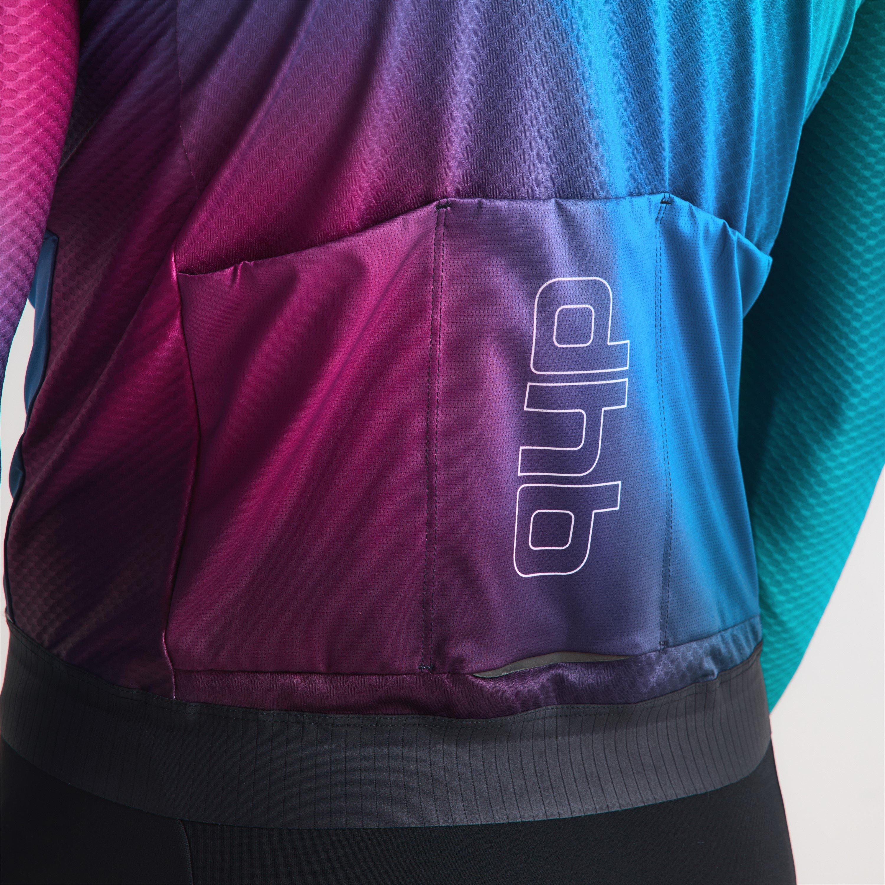 Purple Multi - Dhb - Dhb Aeron Long Sleeve Jersey 3.0 Unisex - 5