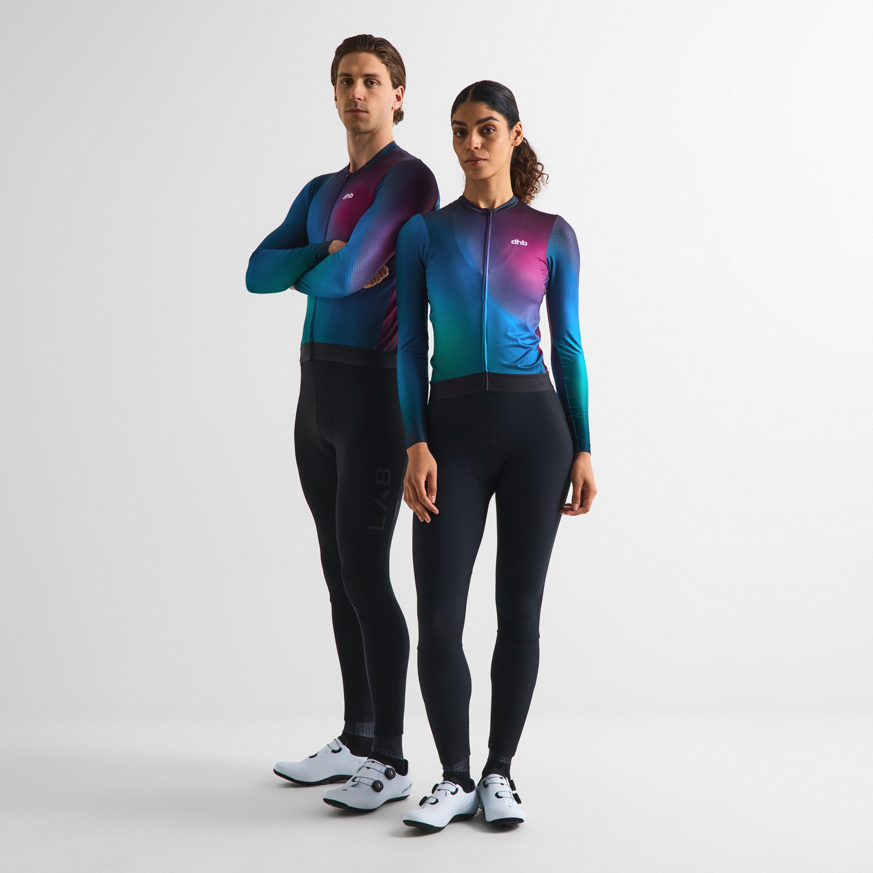 Purple Multi - Dhb - Dhb Aeron Long Sleeve Jersey 3.0 Unisex - 7