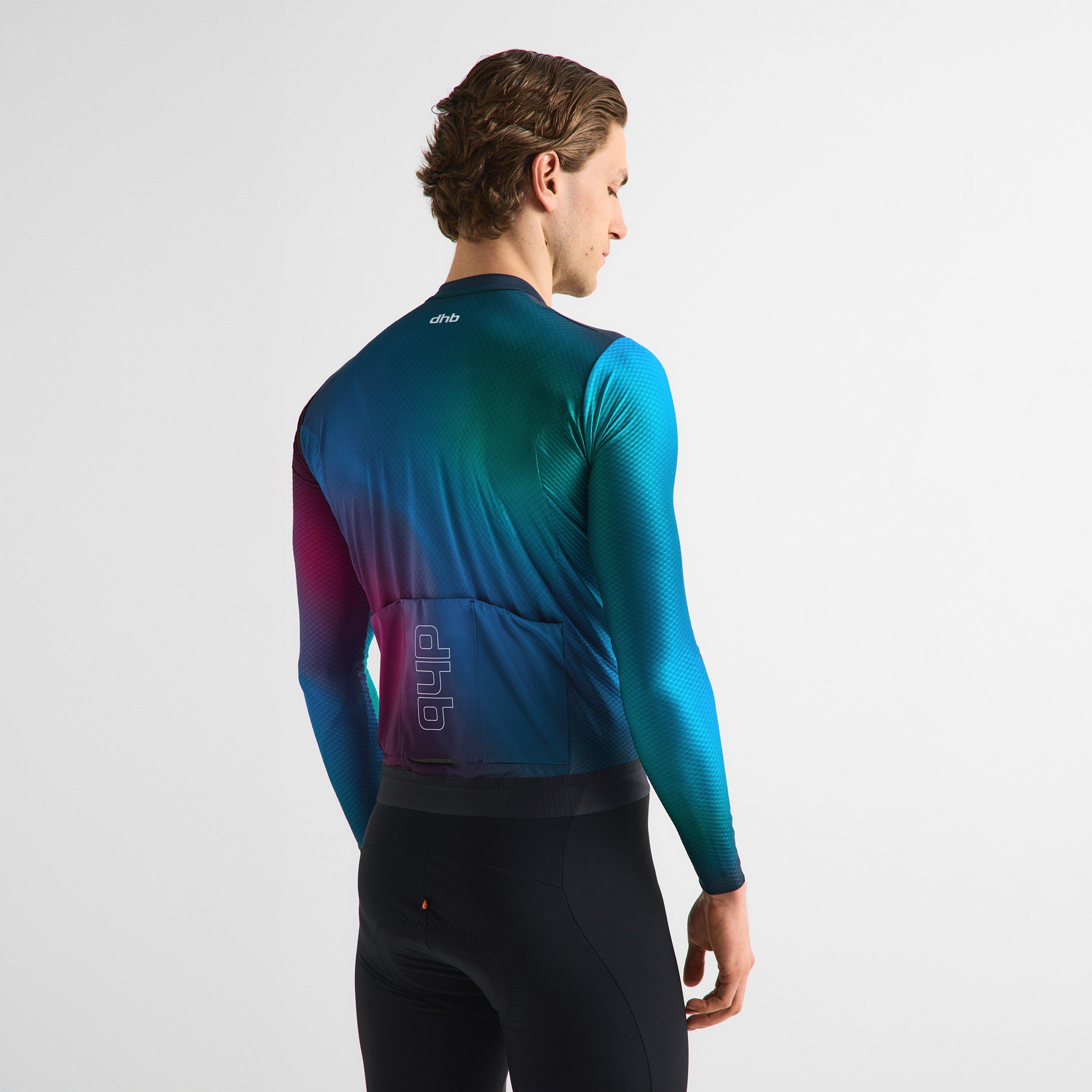 Purple Multi - Dhb - Dhb Aeron Long Sleeve Jersey 3.0 Unisex - 9