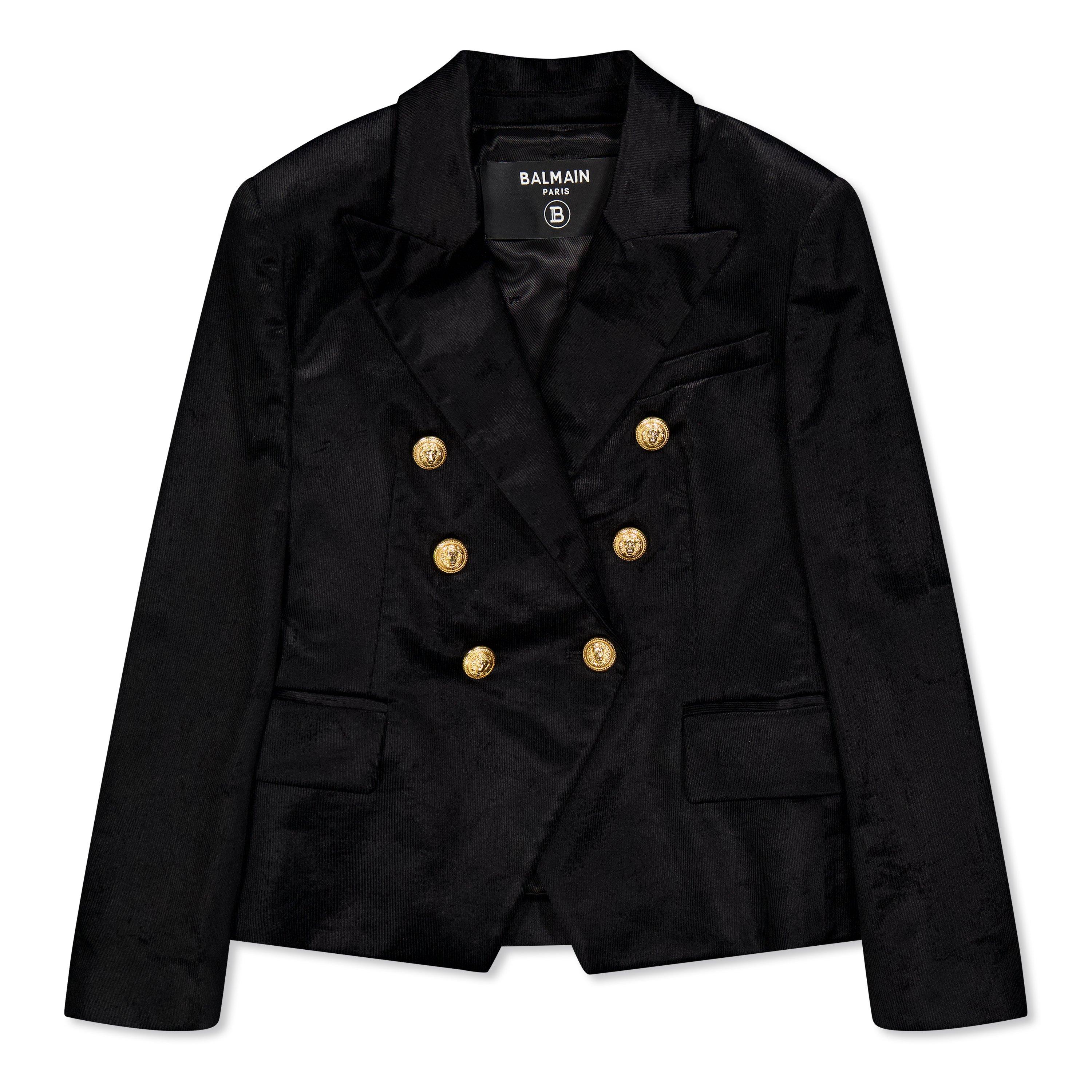 black/gold - Balmain - Kids'  Structured Blazer - 1