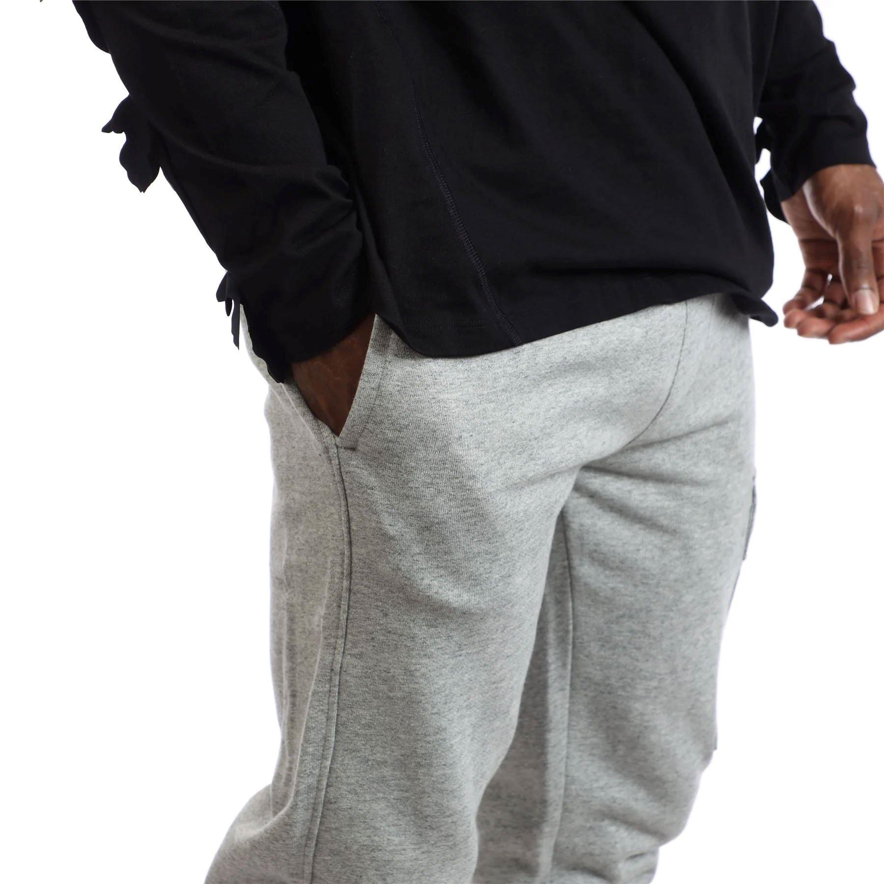 Grey - CP Company - Men's Diagonal Raised Fleece Lens Cargo Tracksuit Bottoms - 4