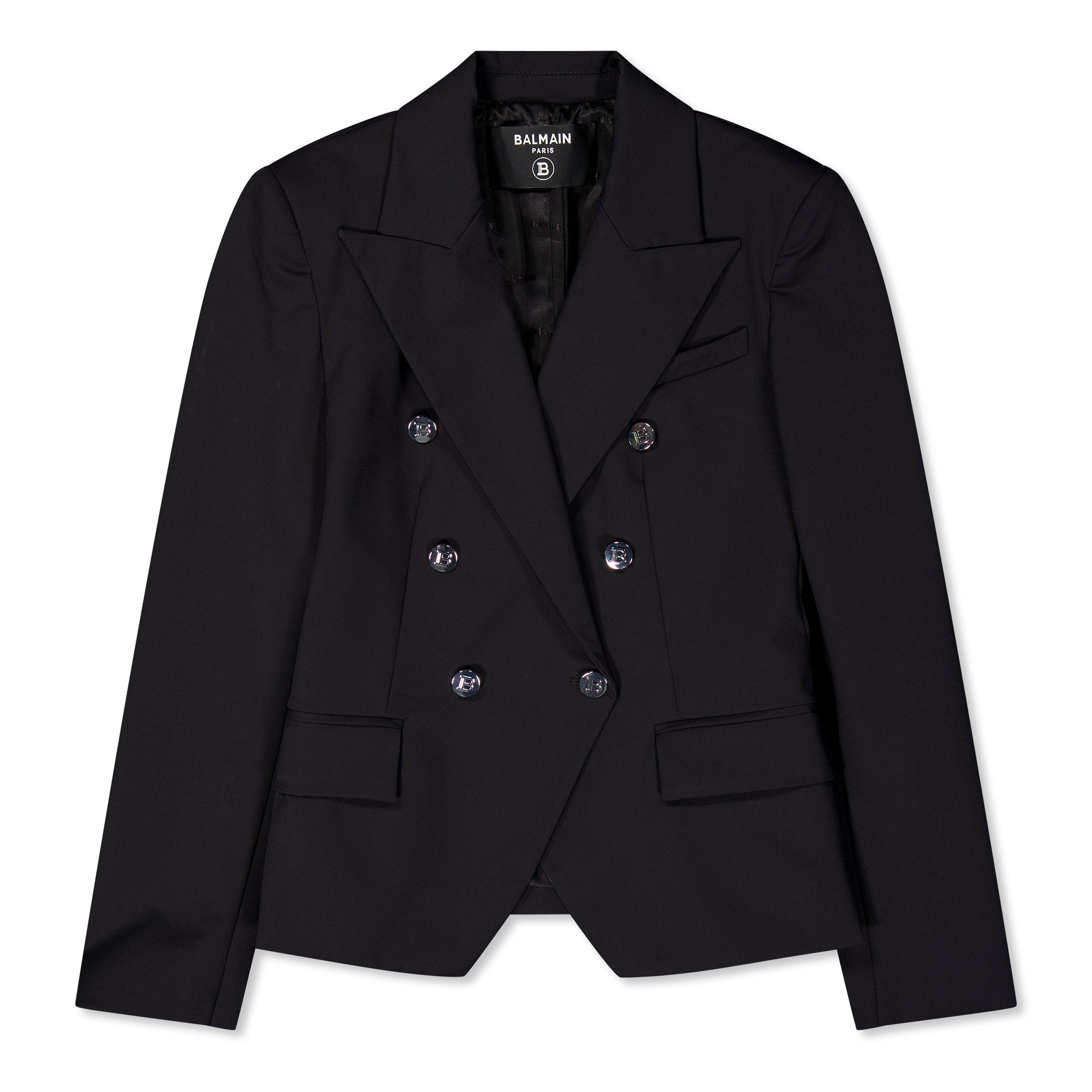 black/silver - Balmain - Kids'  Tailored Blazer - 1
