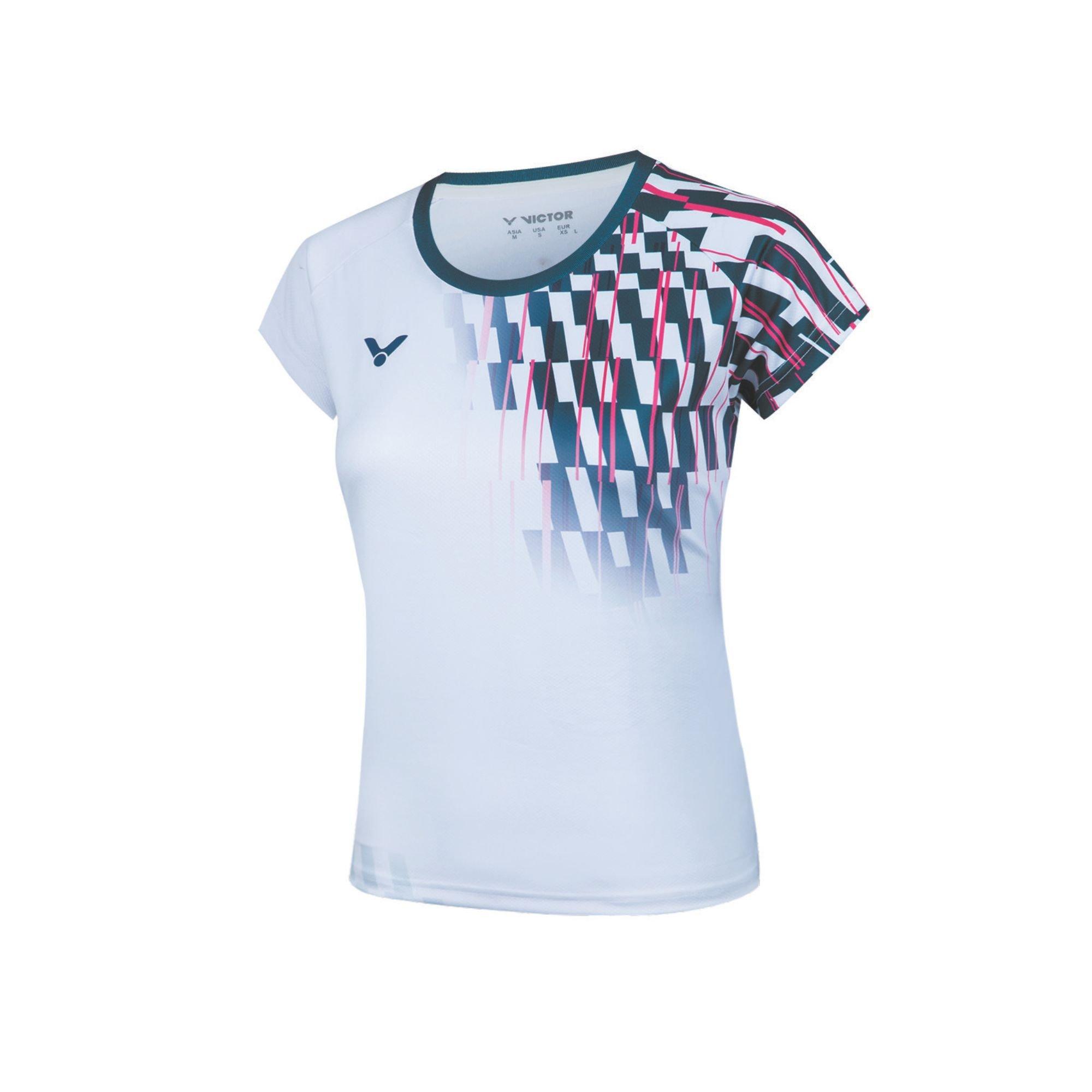 White - Victor - Tournament Badminton Jersey Womens - 2