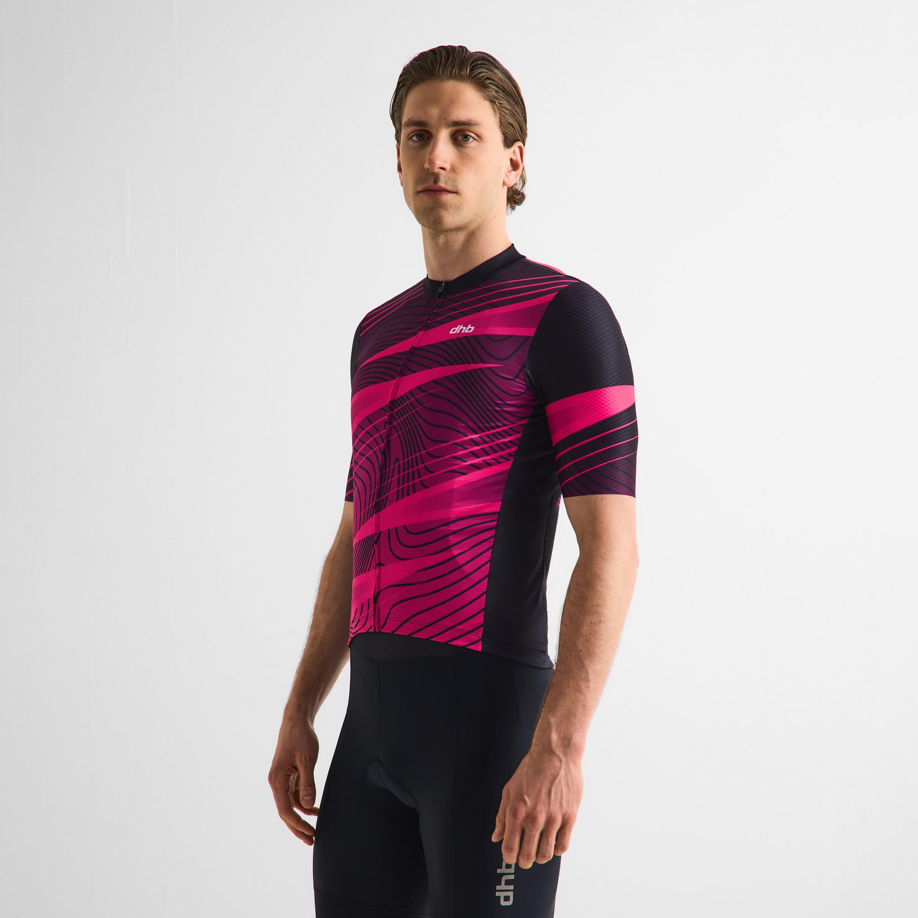 Rood/Zwart - Dhb - Dhb Blok Short Sleeve Jersey 3.0 Unisex - 8