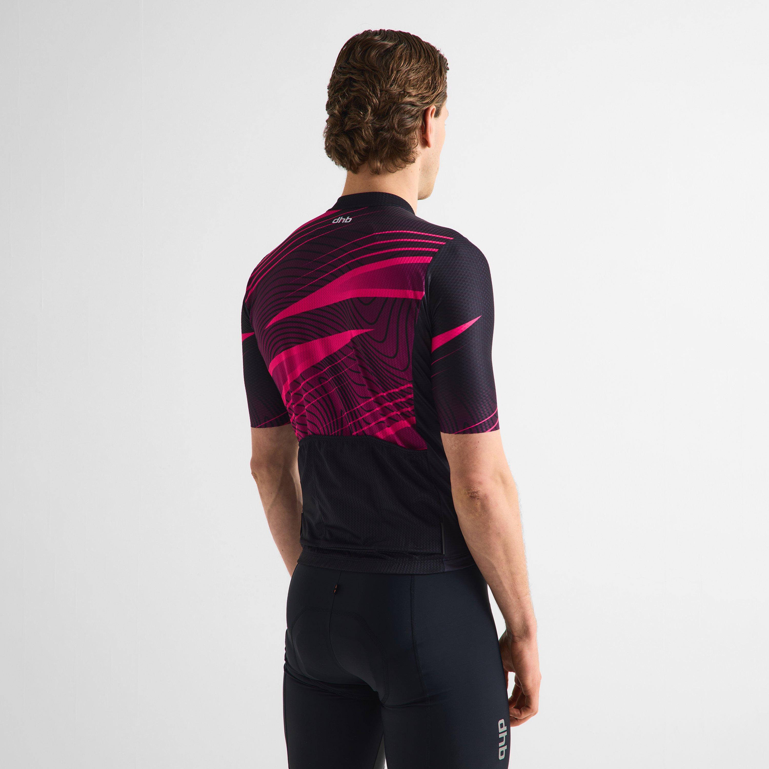 Rood/Zwart - Dhb - Dhb Blok Short Sleeve Jersey 3.0 Unisex - 9