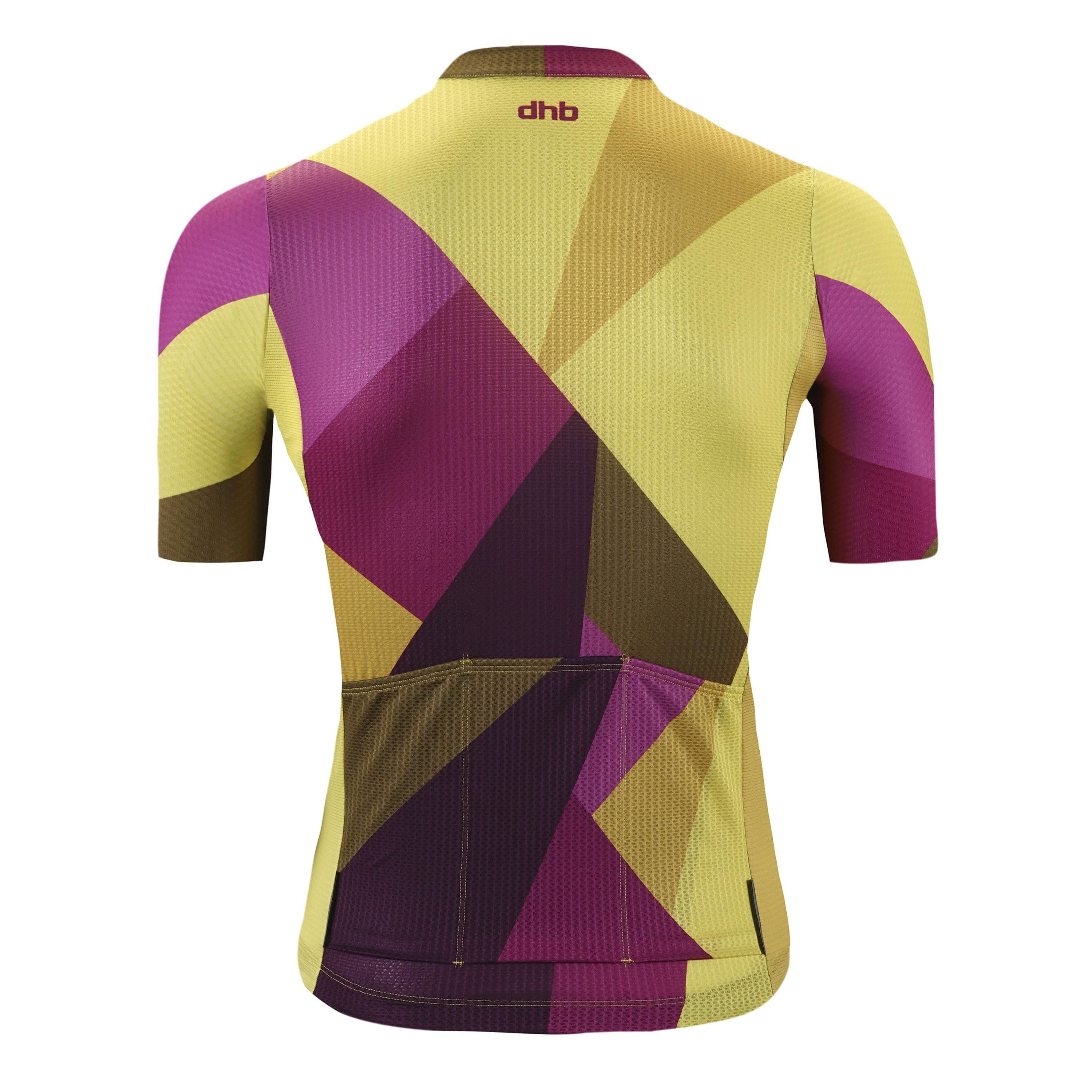 Žuto/Ljubičasto - Dhb - Dhb Blok Short Sleeve Jersey 3.0 Unisex - 2