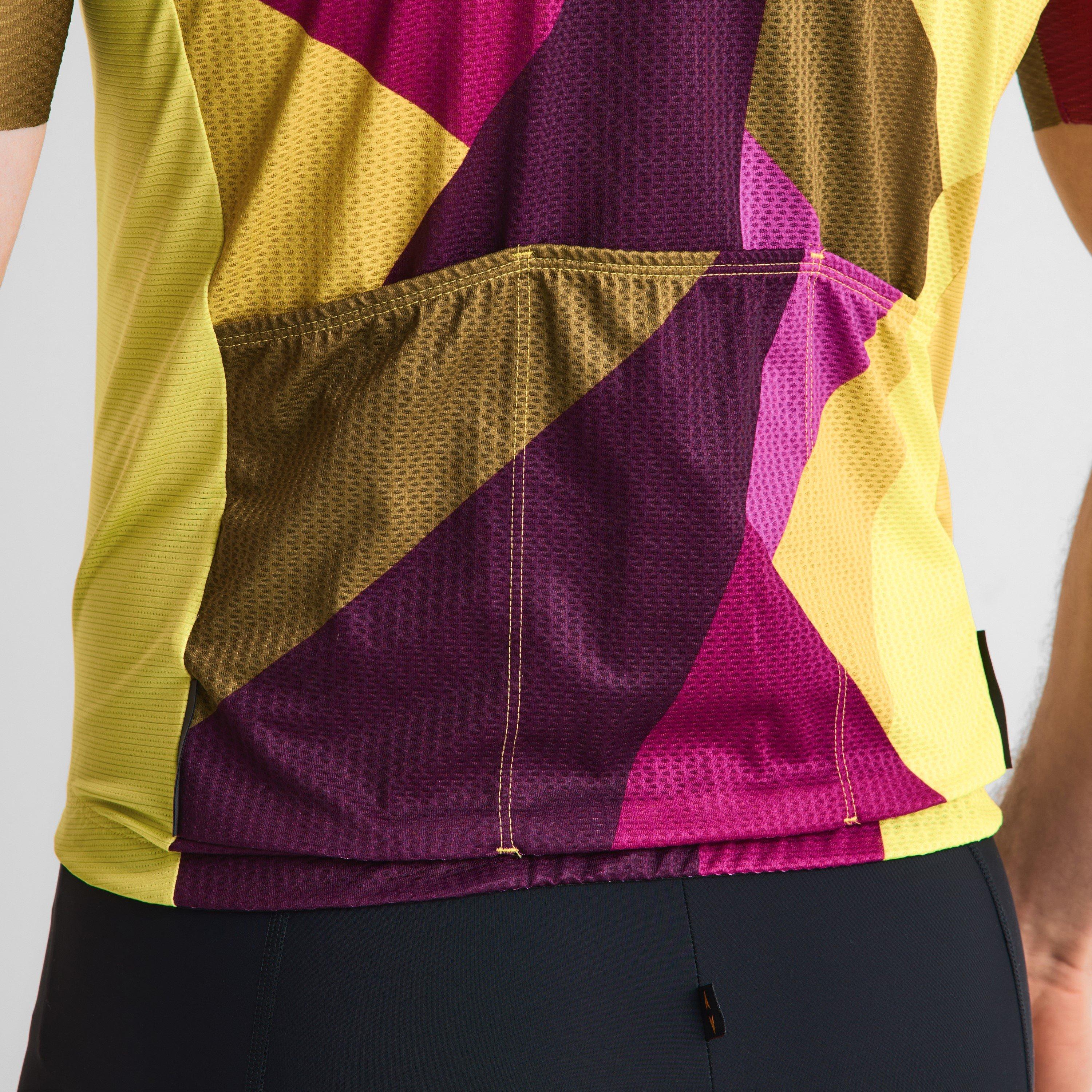Žuto/Ljubičasto - Dhb - Dhb Blok Short Sleeve Jersey 3.0 Unisex - 5