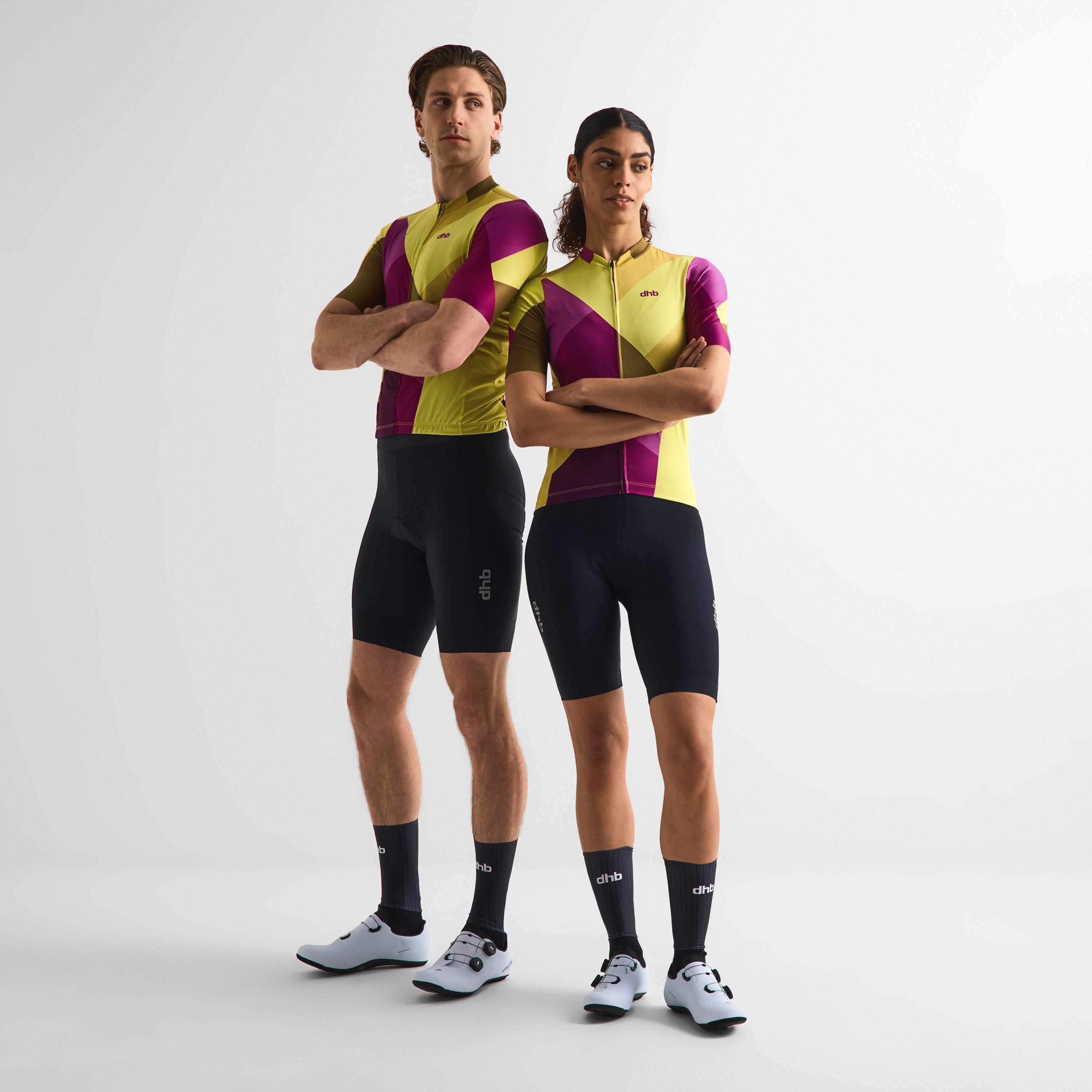 Žuto/Ljubičasto - Dhb - Dhb Blok Short Sleeve Jersey 3.0 Unisex - 7