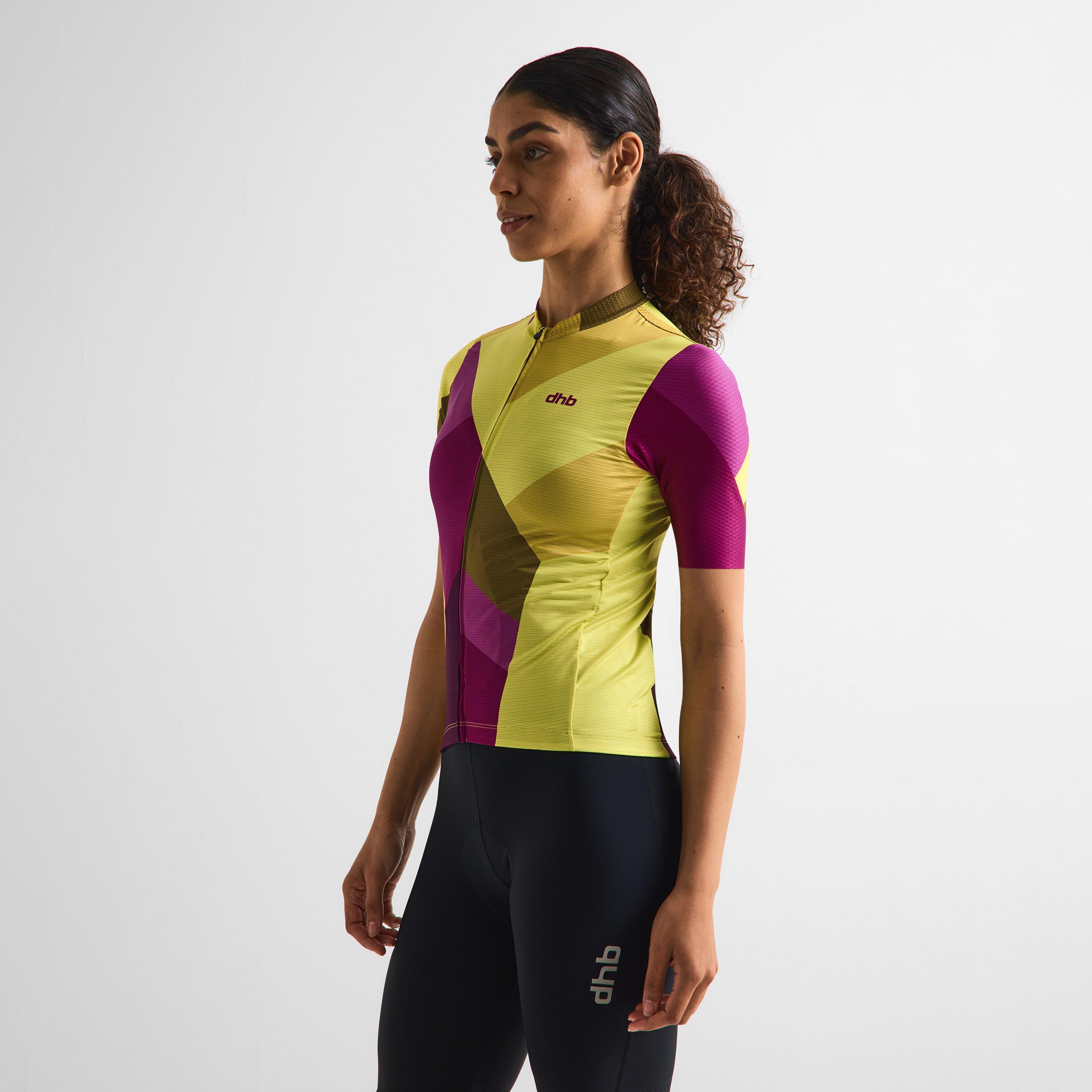 Žuto/Ljubičasto - Dhb - Dhb Blok Short Sleeve Jersey 3.0 Unisex - 10