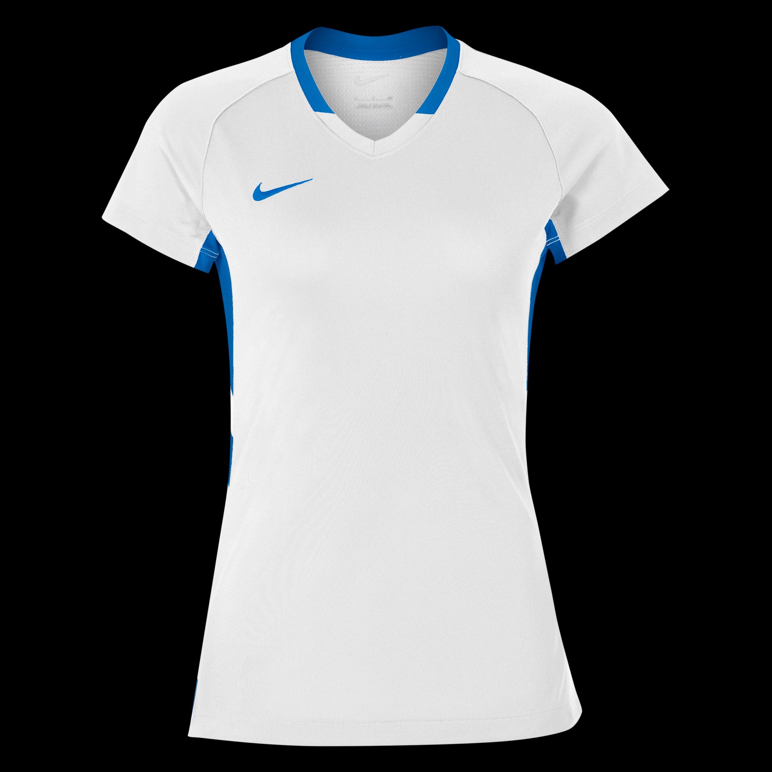 Nike Women's Hockey Polo Shirt - White/Ryl Blue - 12 (M)