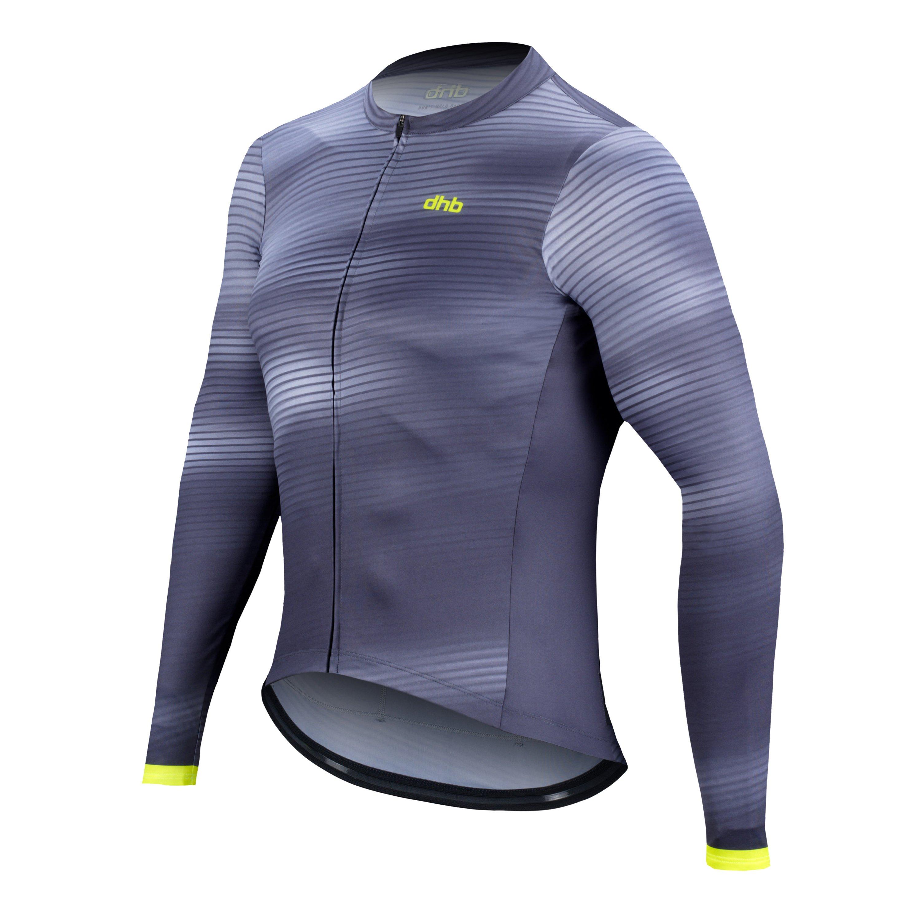 Grey - Dhb - Dhb Blok Long Sleeve Jersey 3.0 Unisex - 3