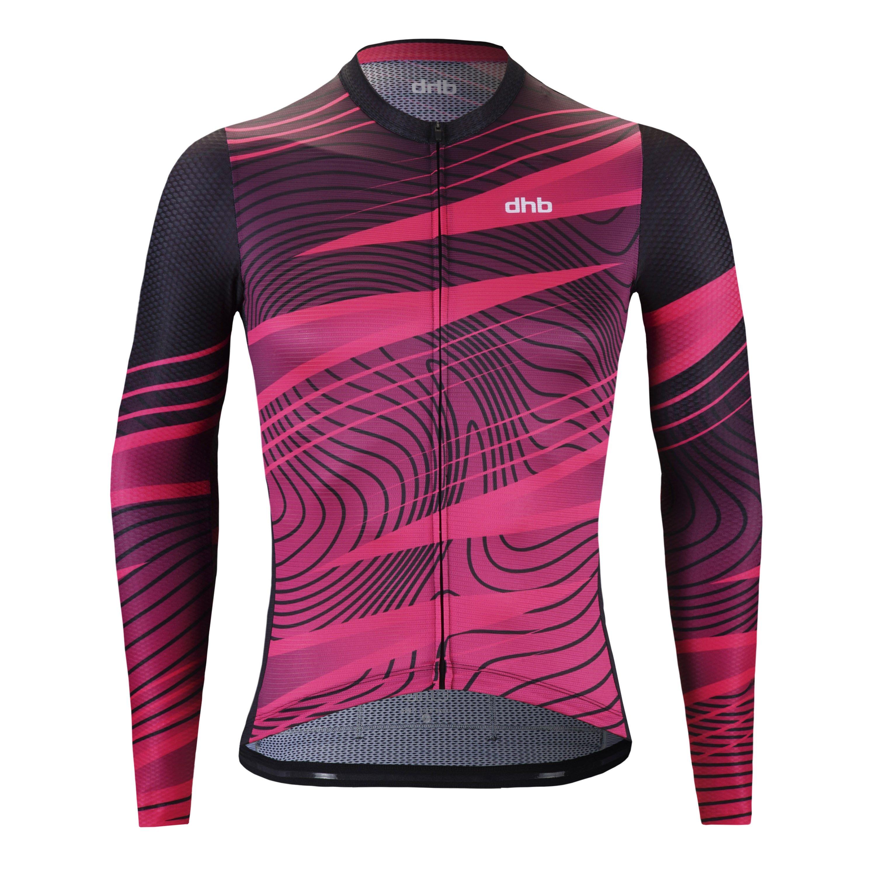 Rød/sort - Dhb - Dhb Blok Long Sleeve Jersey 3.0 - 1
