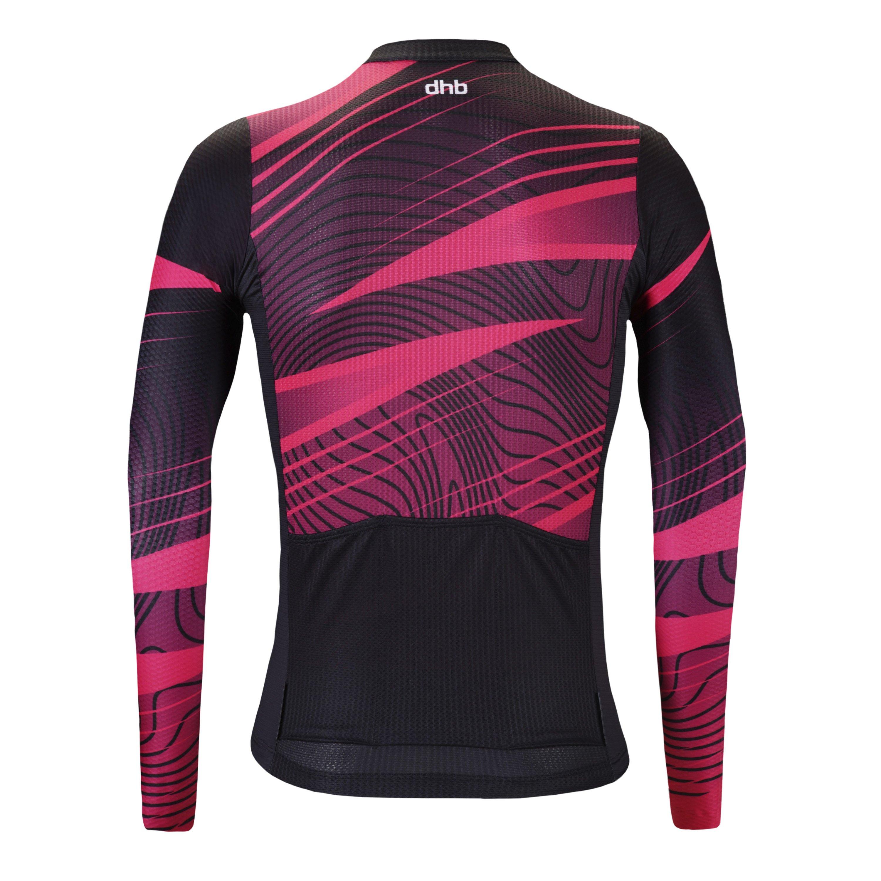 Rød/sort - Dhb - Dhb Blok Long Sleeve Jersey 3.0 - 2