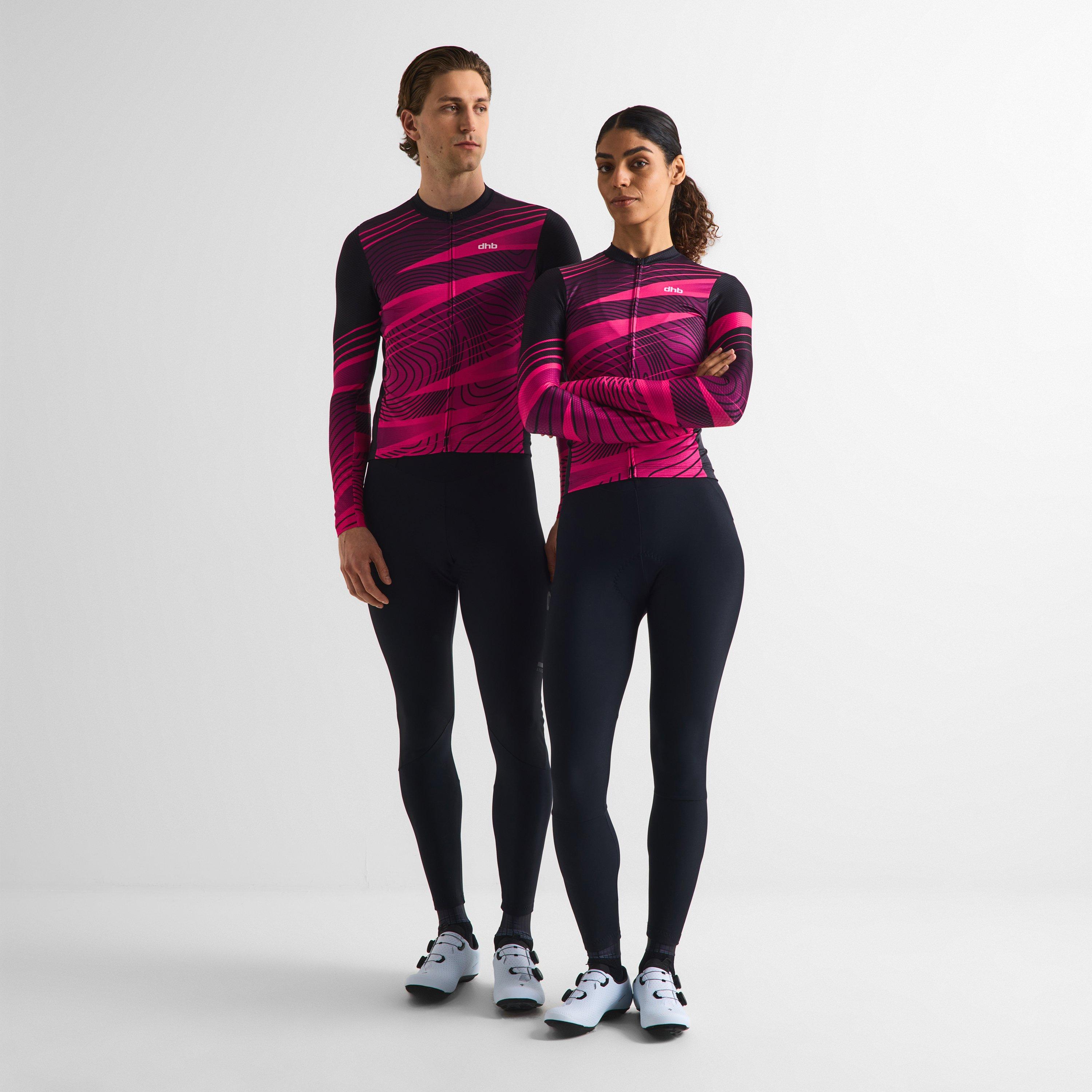 Red/Black - Dhb - Dhb Blok Long Sleeve Jersey 3.0 Unisex - 7