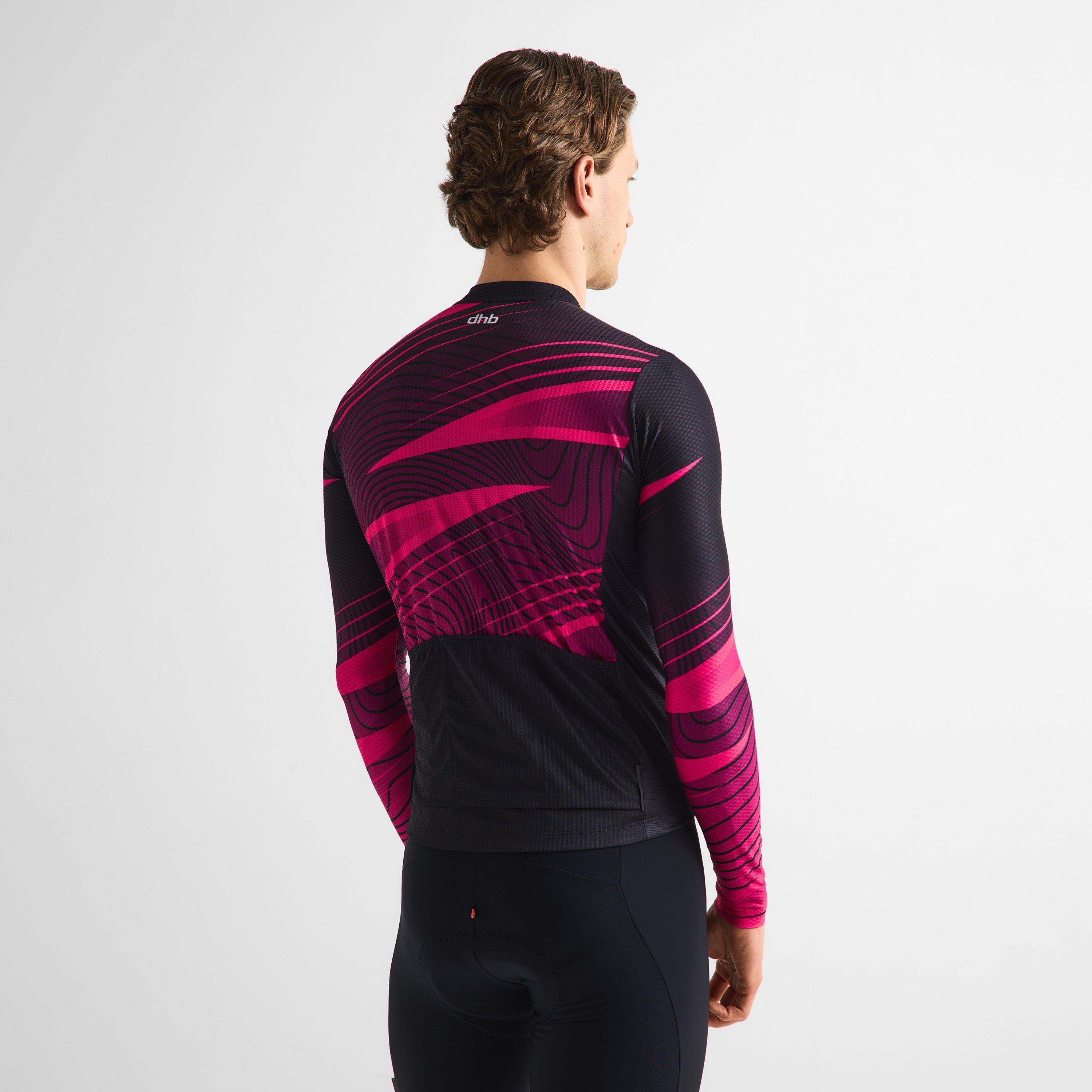 Red/Black - Dhb - Dhb Blok Long Sleeve Jersey 3.0 Unisex - 9