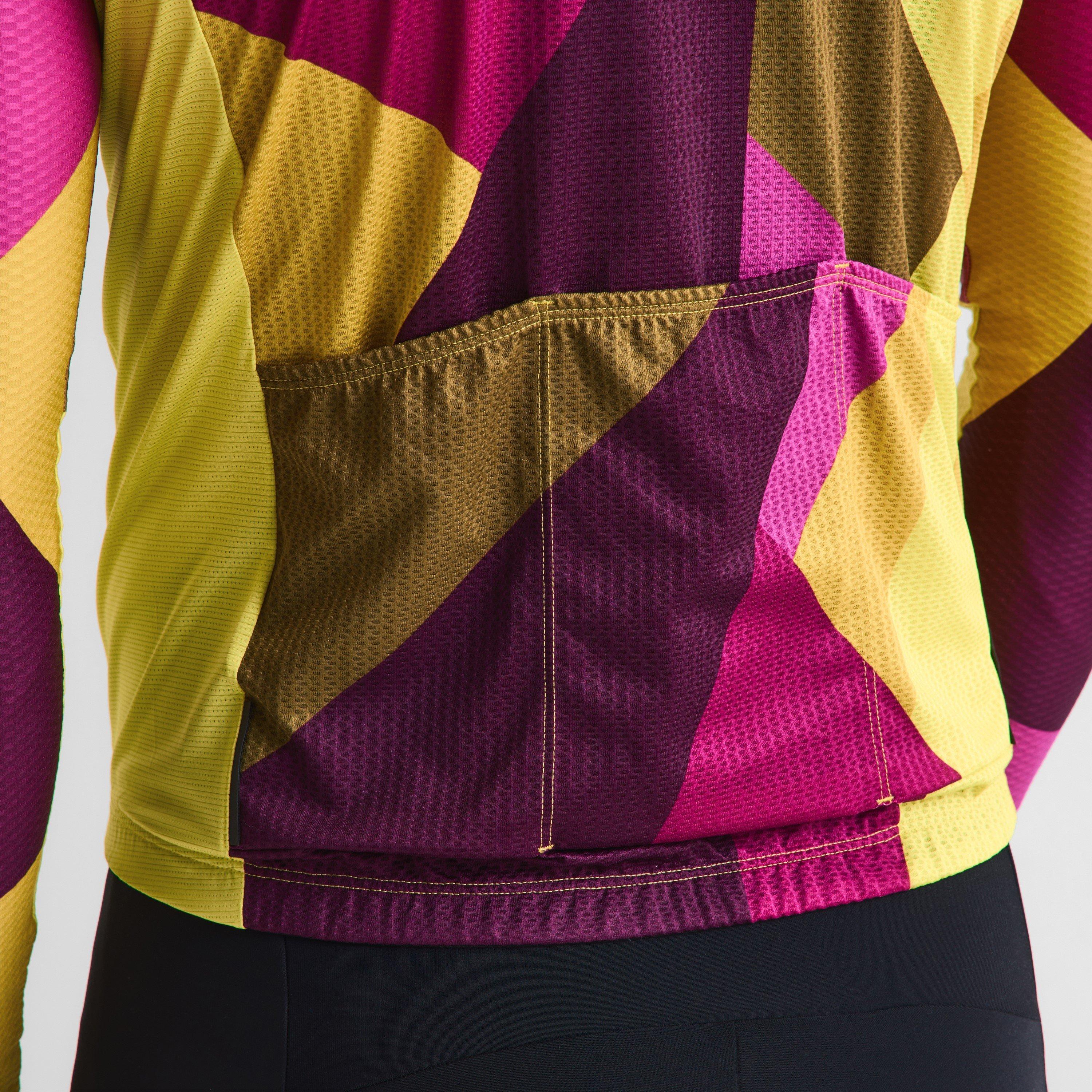 Yellow/Purple - Dhb - Dhb Blok Long Sleeve Jersey 3.0 Unisex - 5
