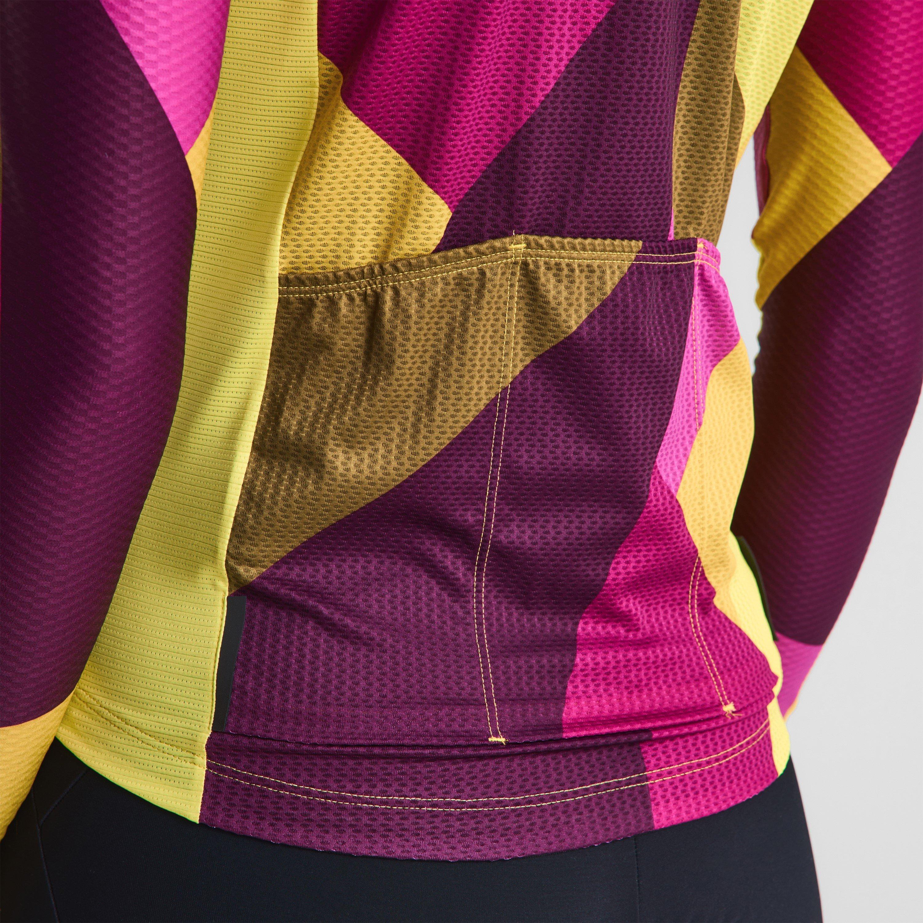 Yellow/Purple - Dhb - Dhb Blok Long Sleeve Jersey 3.0 Unisex - 6